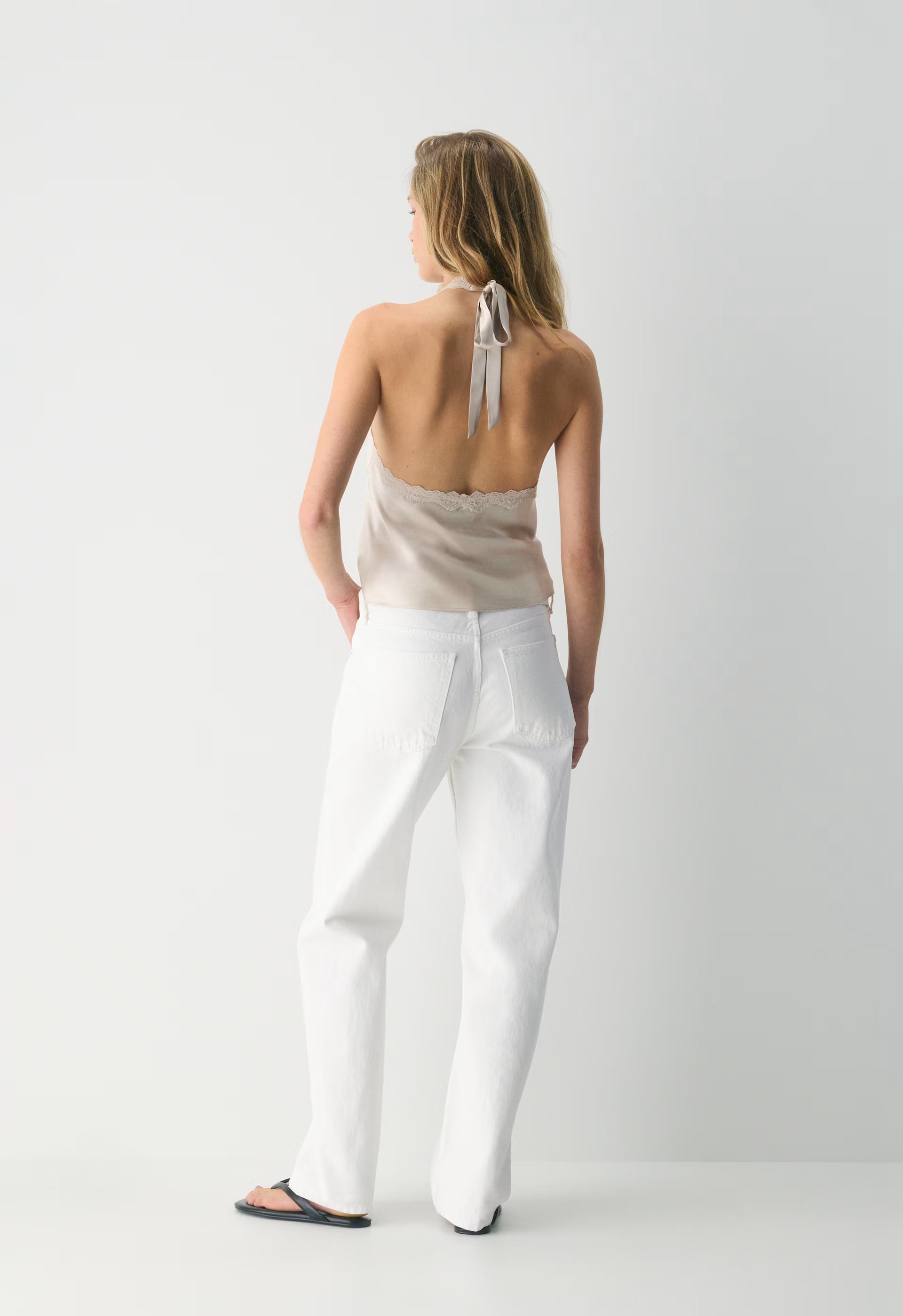 Maisonique Silk Halter Top - MTRPLS TP/ MTRPLS TP