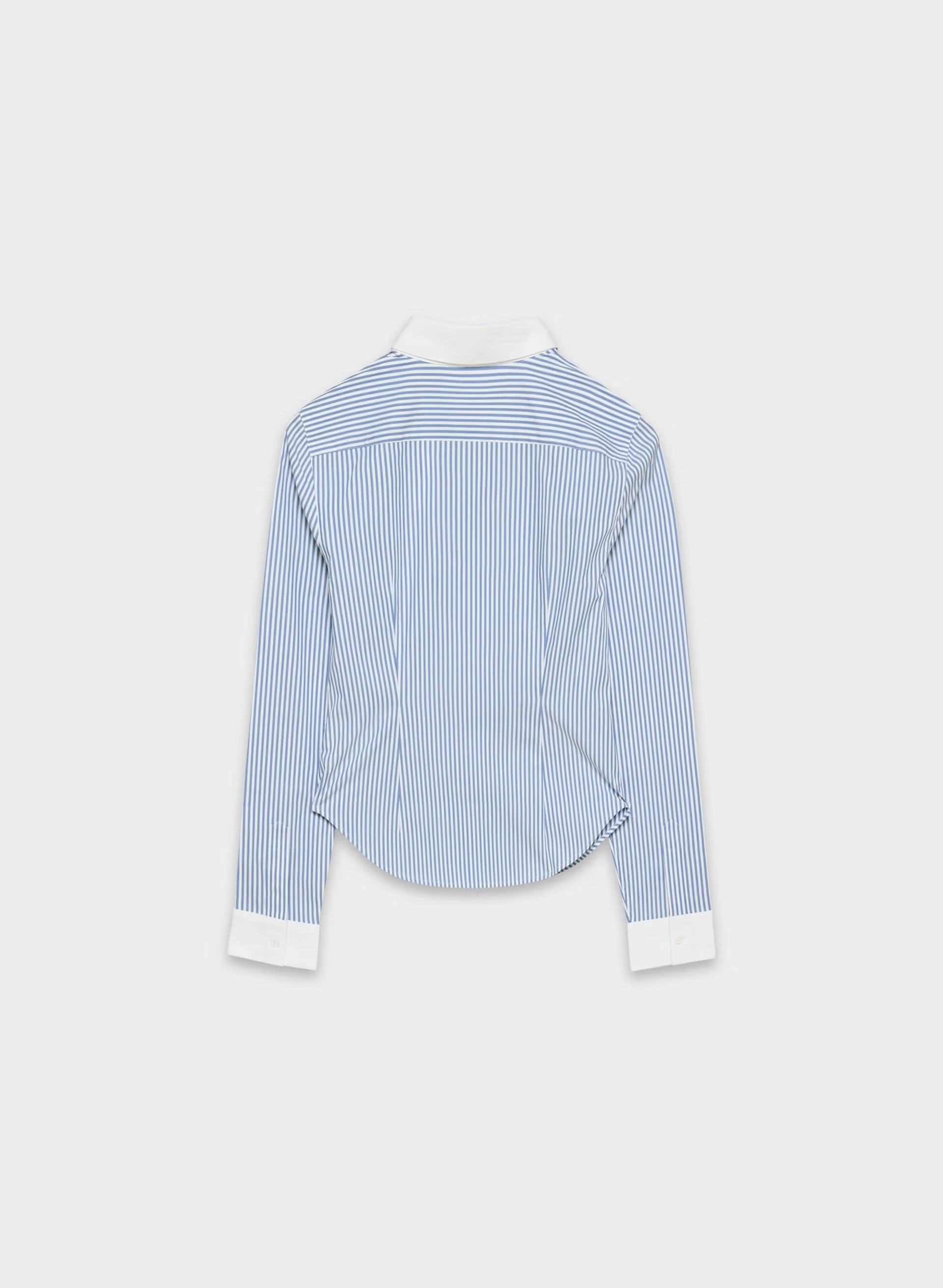 Chronicle Slim Poplin Shirt - FRNCH BL/BRT WT/BRT WT