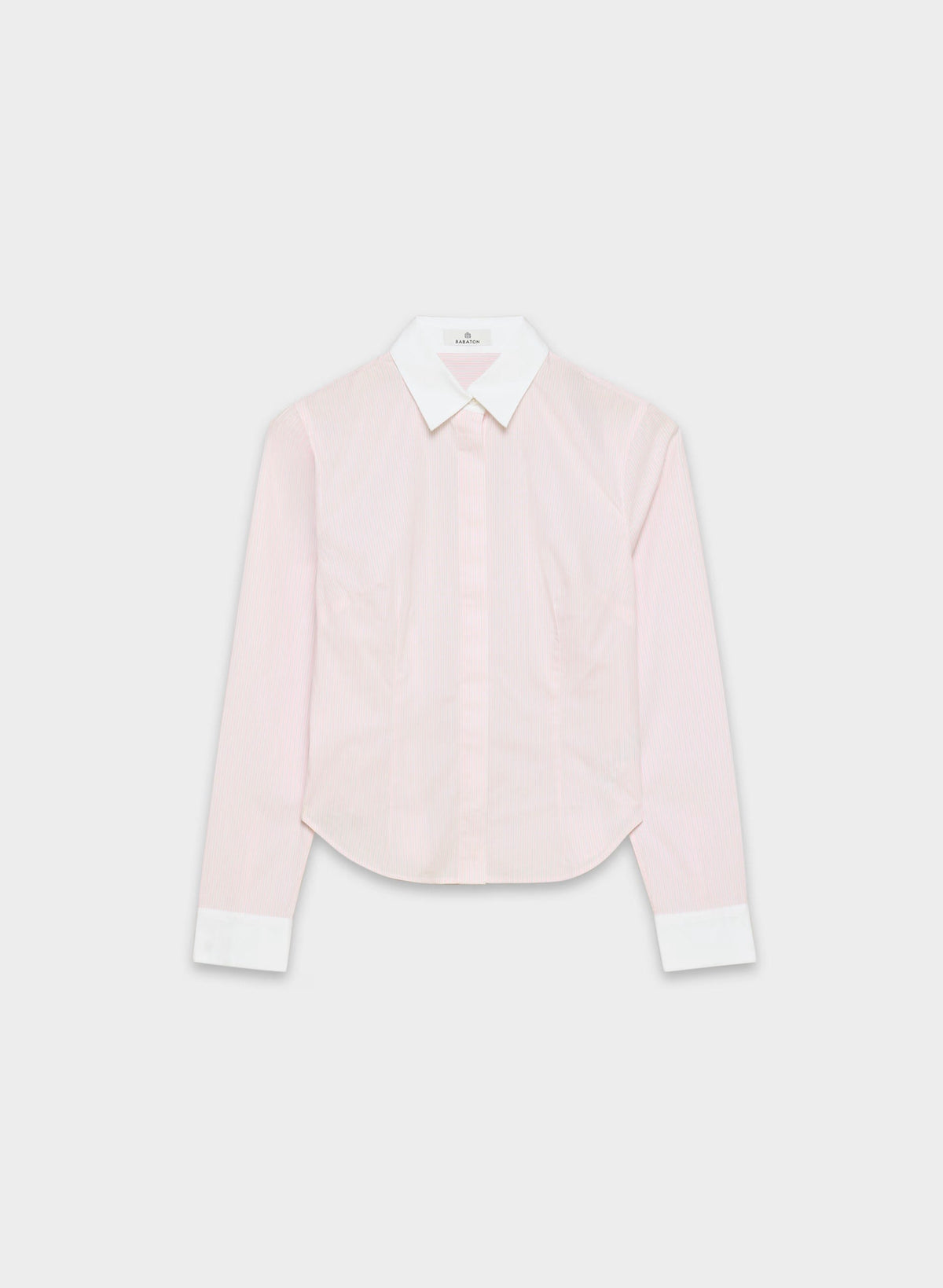Chronicle Slim Poplin Shirt - MLKSK PK/BRT WT/BRT WT