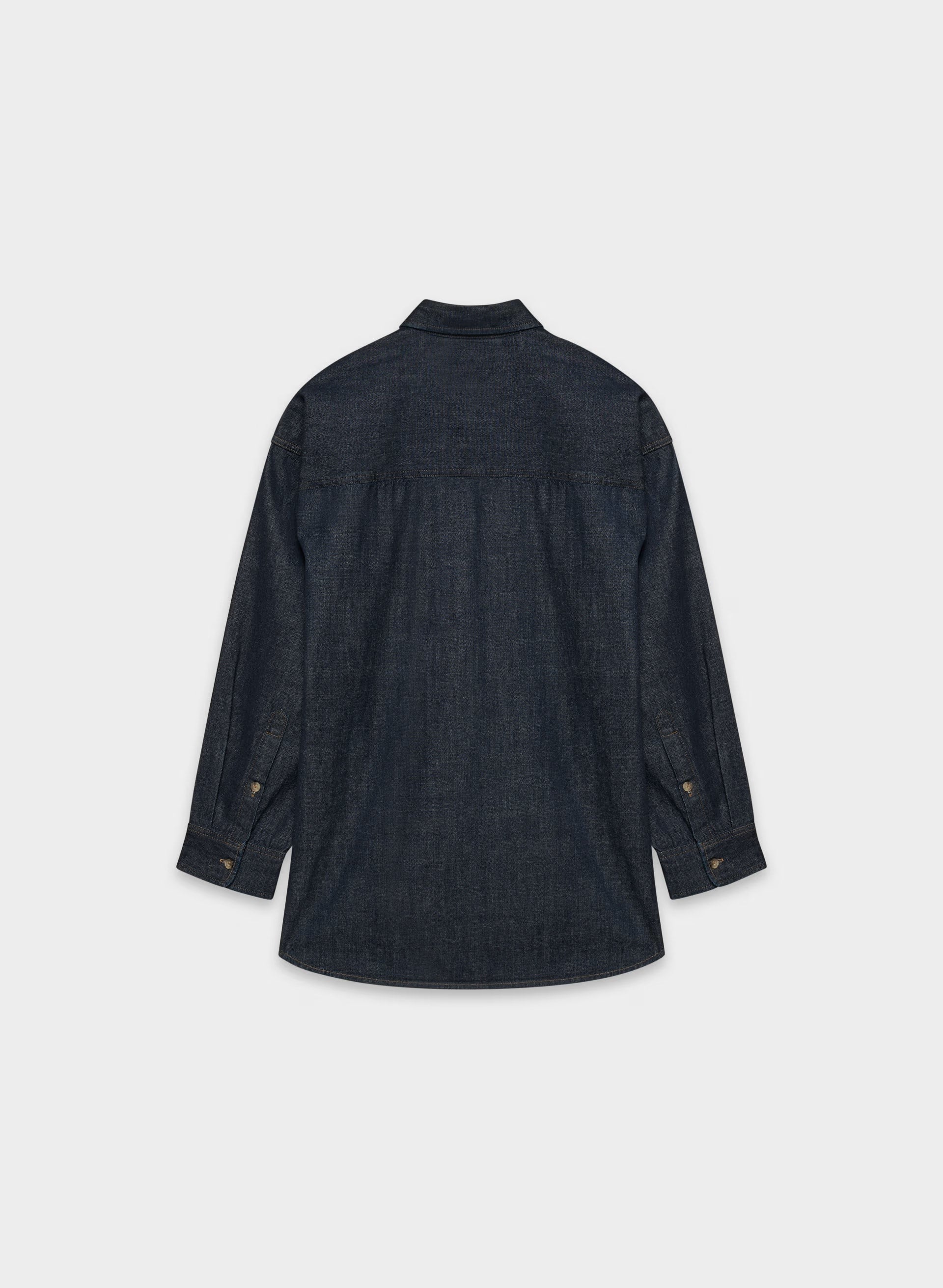 Denim Forum The '80s Comfy Denim Shirt - NO-STRESS DARK BLUE