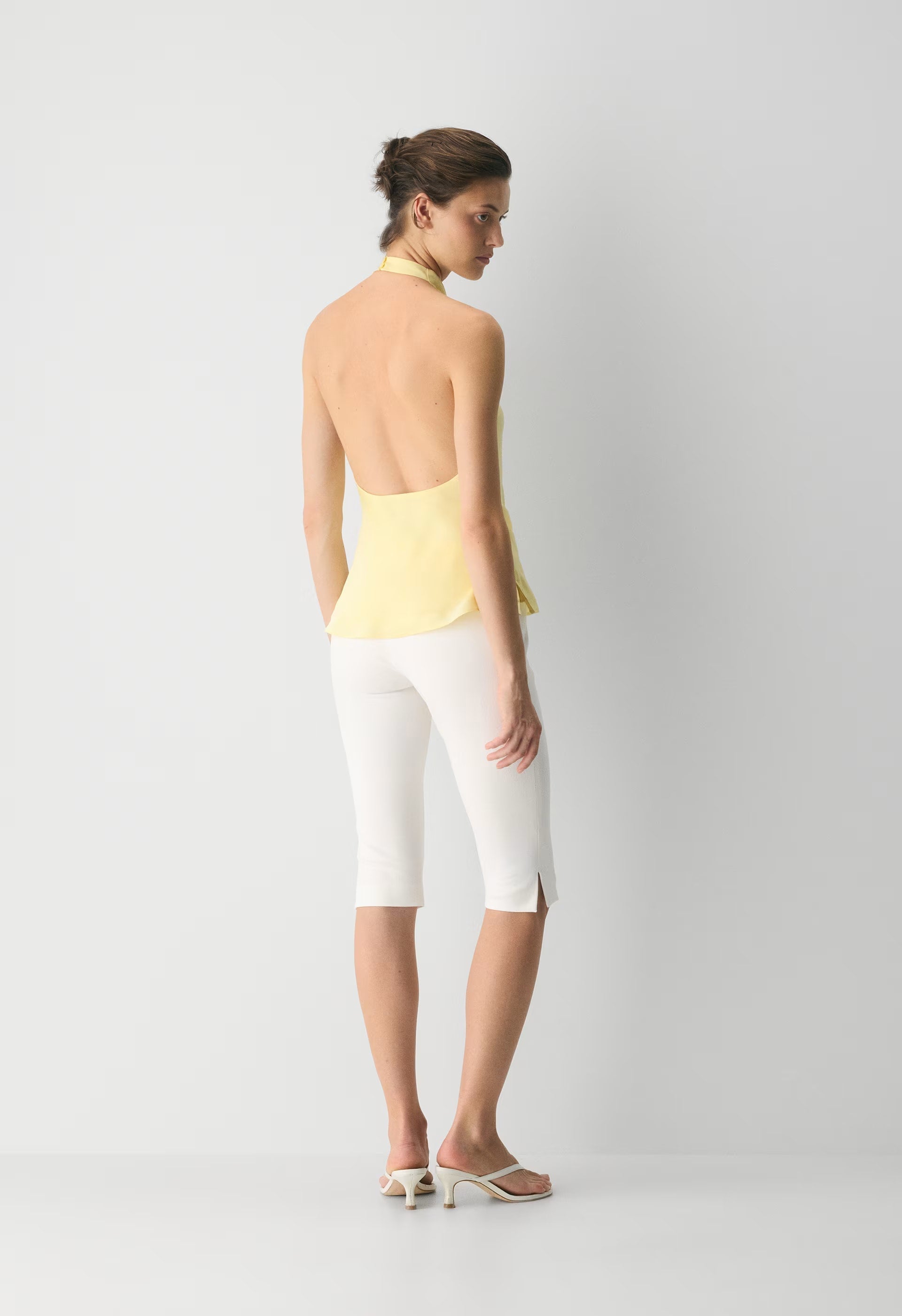 Audience Satin Halter Top - LEMONADE