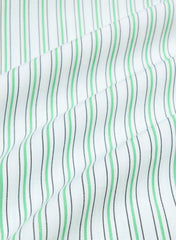 Archive Poplin Shirt - LEXIE STRP WHT/CRT GRN