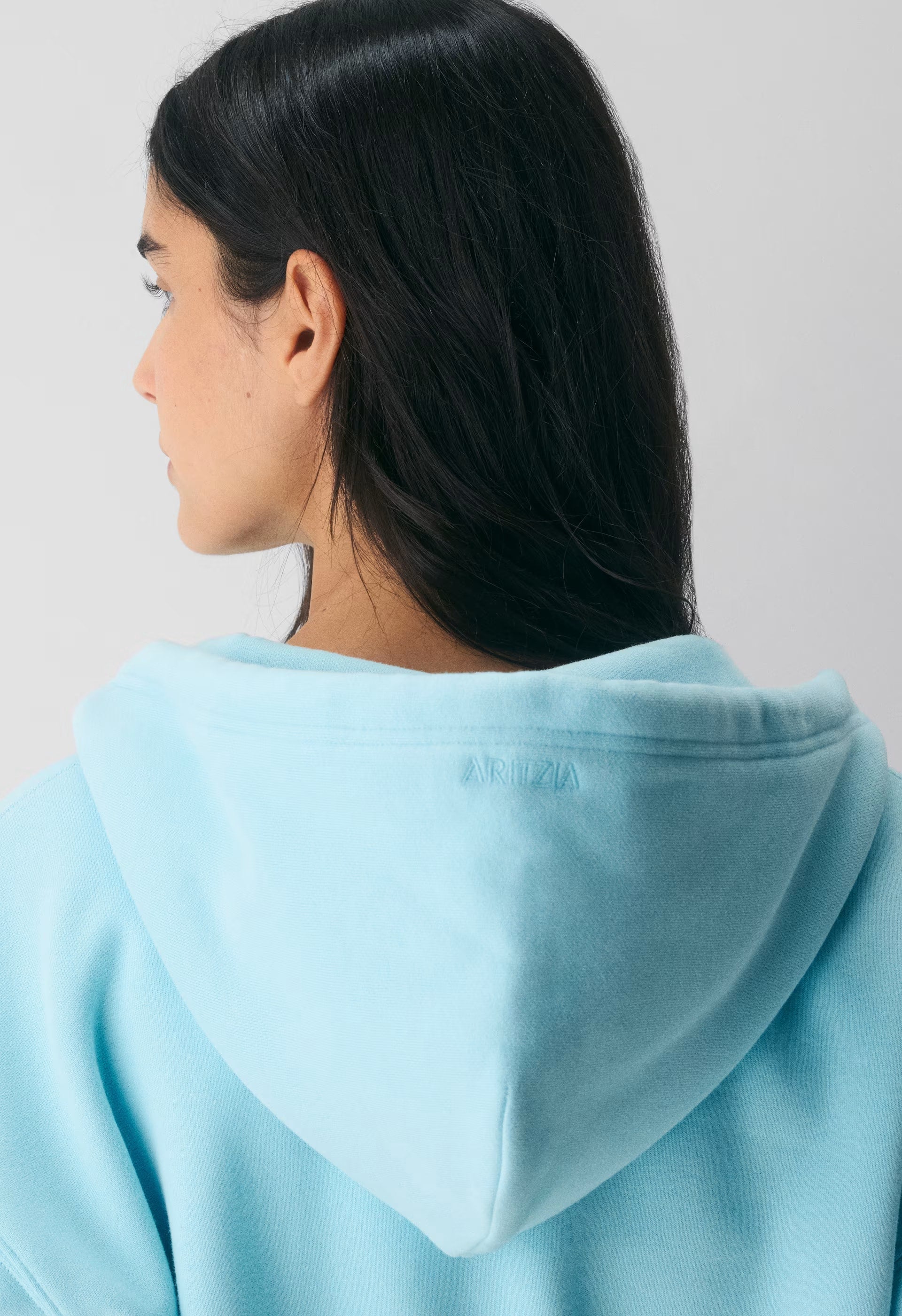 Cozy Sweatfleece Boyfriend Boxy Zip Hoodie - PANORAMA BLUE