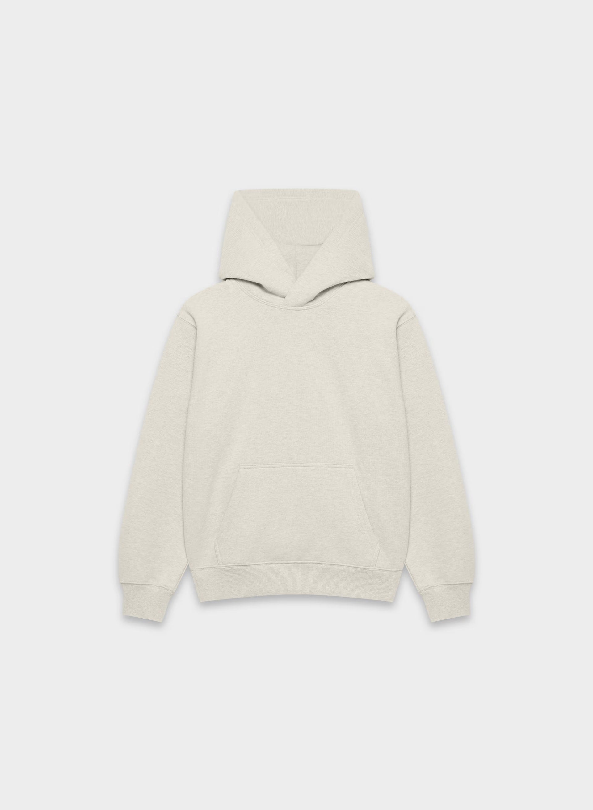 Cozy Sweatfleece Perfect Hoodie - HEATHER ECRU