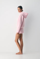 Cozy Sweatfleece Perfect Hoodie - MILKSHAKE PINK
