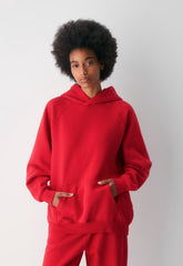 Cozy Sweatfleece Mega Raglan™ Hoodie - FLASHING RED