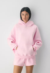 Cozy Sweatfleece Mega Raglan™ Hoodie - MILKSHAKE PINK