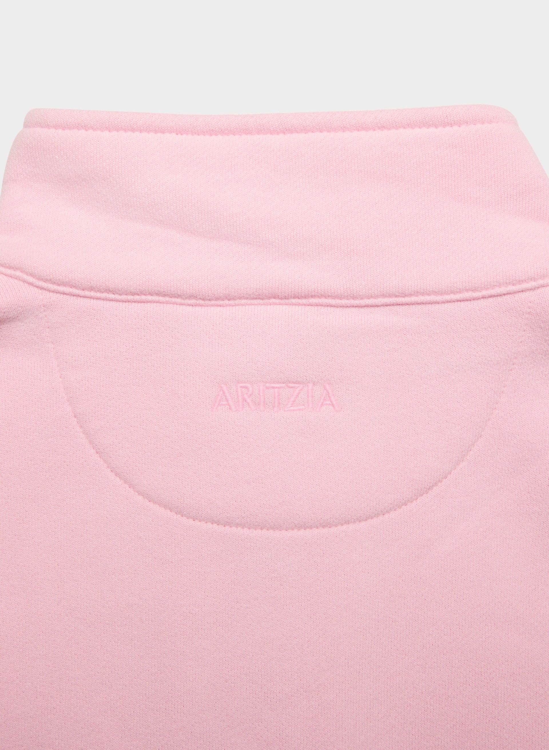 Cozy Sweatfleece Boyfriend 1/2 Zip - MILKSHAKE PINK