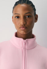 Cozy Sweatfleece Boyfriend 1/2 Zip - MILKSHAKE PINK
