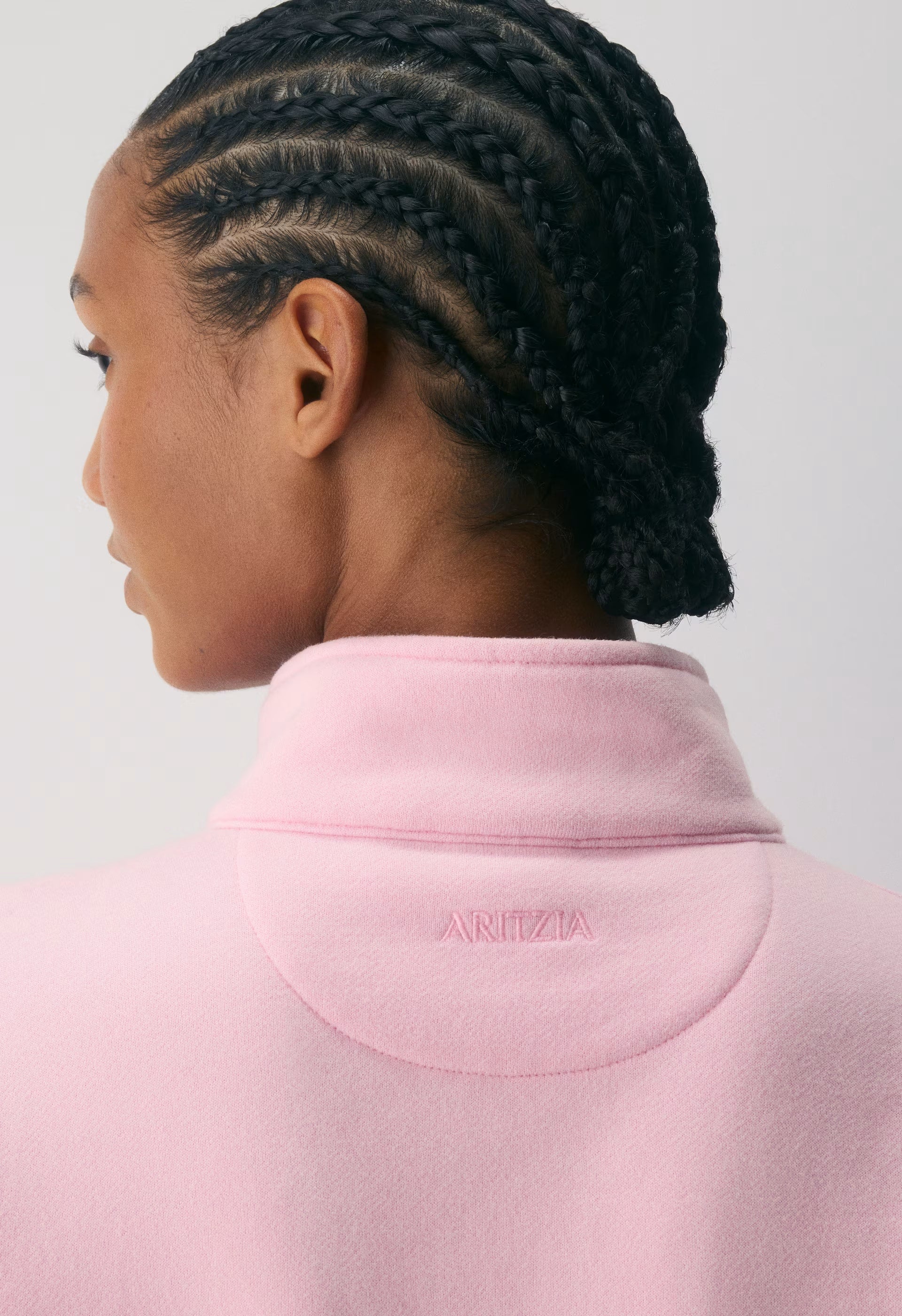 Cozy Sweatfleece Boyfriend 1/2 Zip - MILKSHAKE PINK