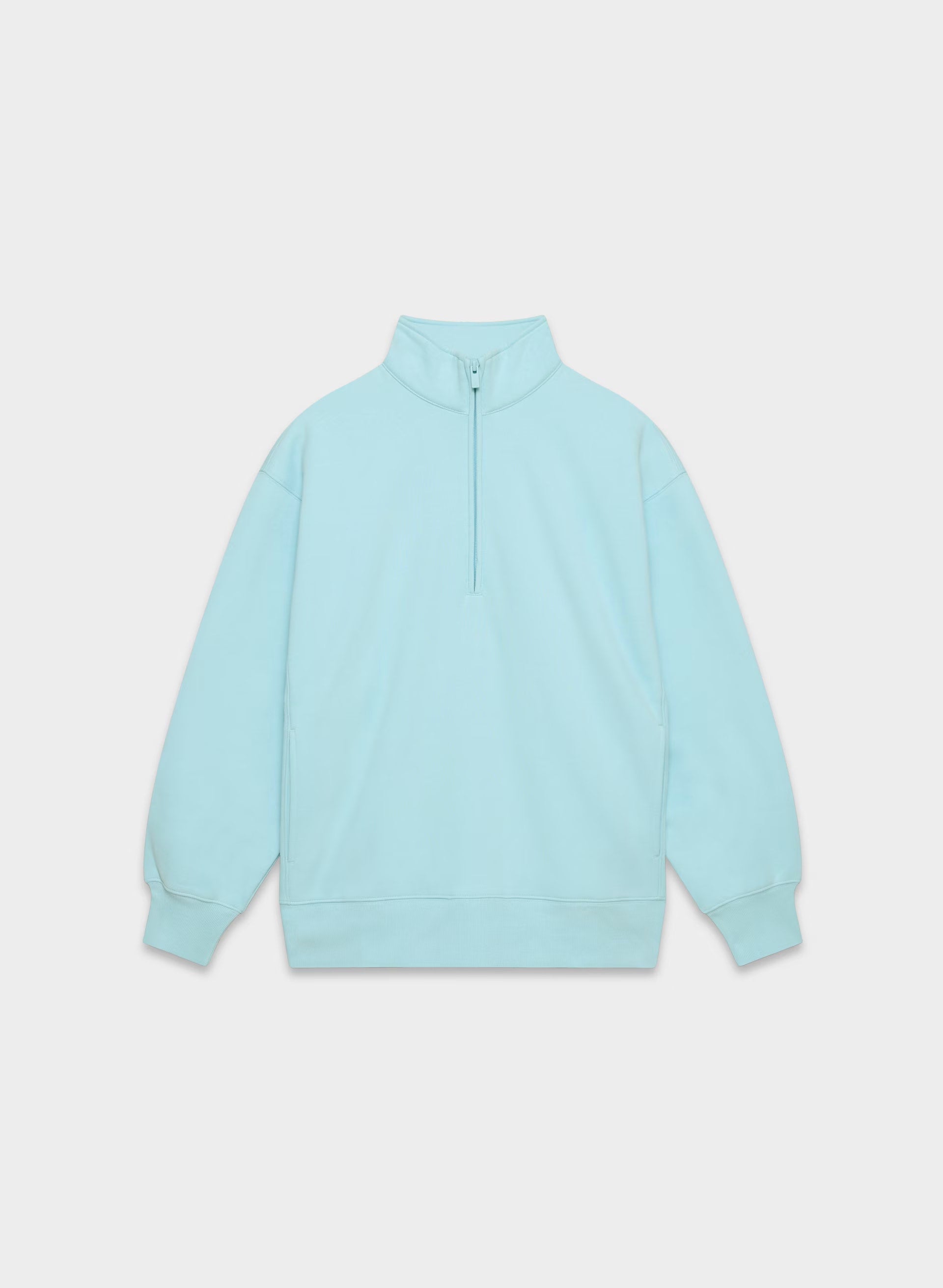 Cozy Sweatfleece Boyfriend 1/2 Zip - PANORAMA BLUE