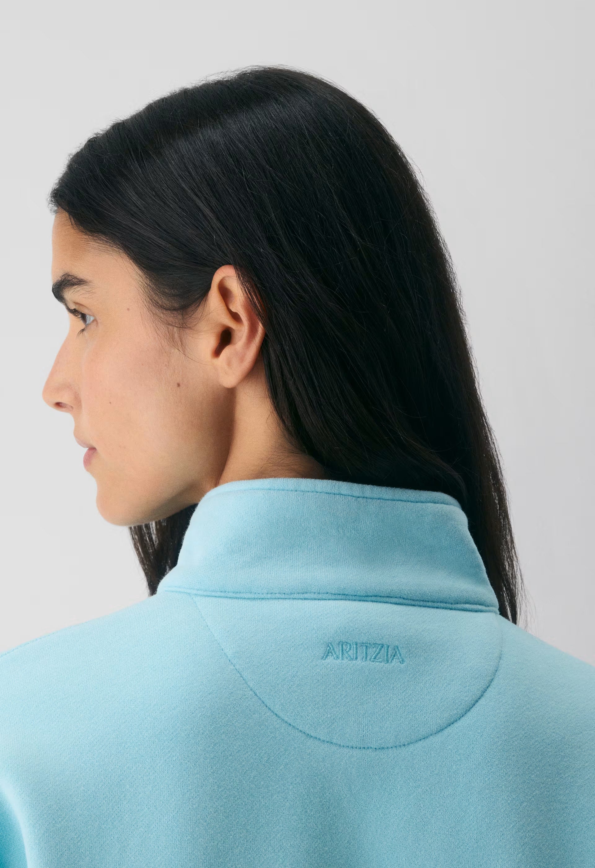 Cozy Sweatfleece Boyfriend 1/2 Zip - PANORAMA BLUE
