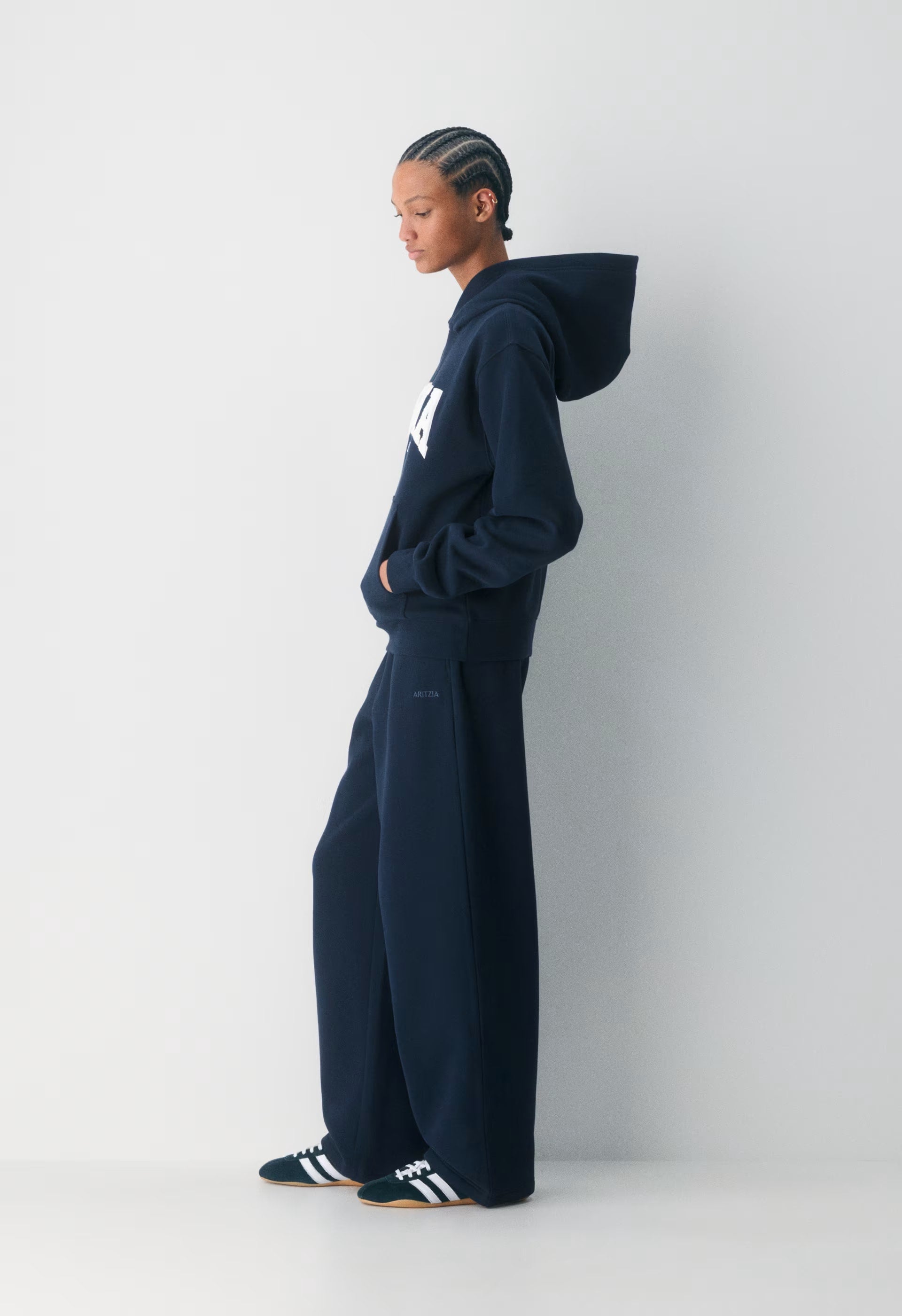 Cozy Sweatfleece Perfect Hoodie - H CLD WHT/RCH MCH BRN