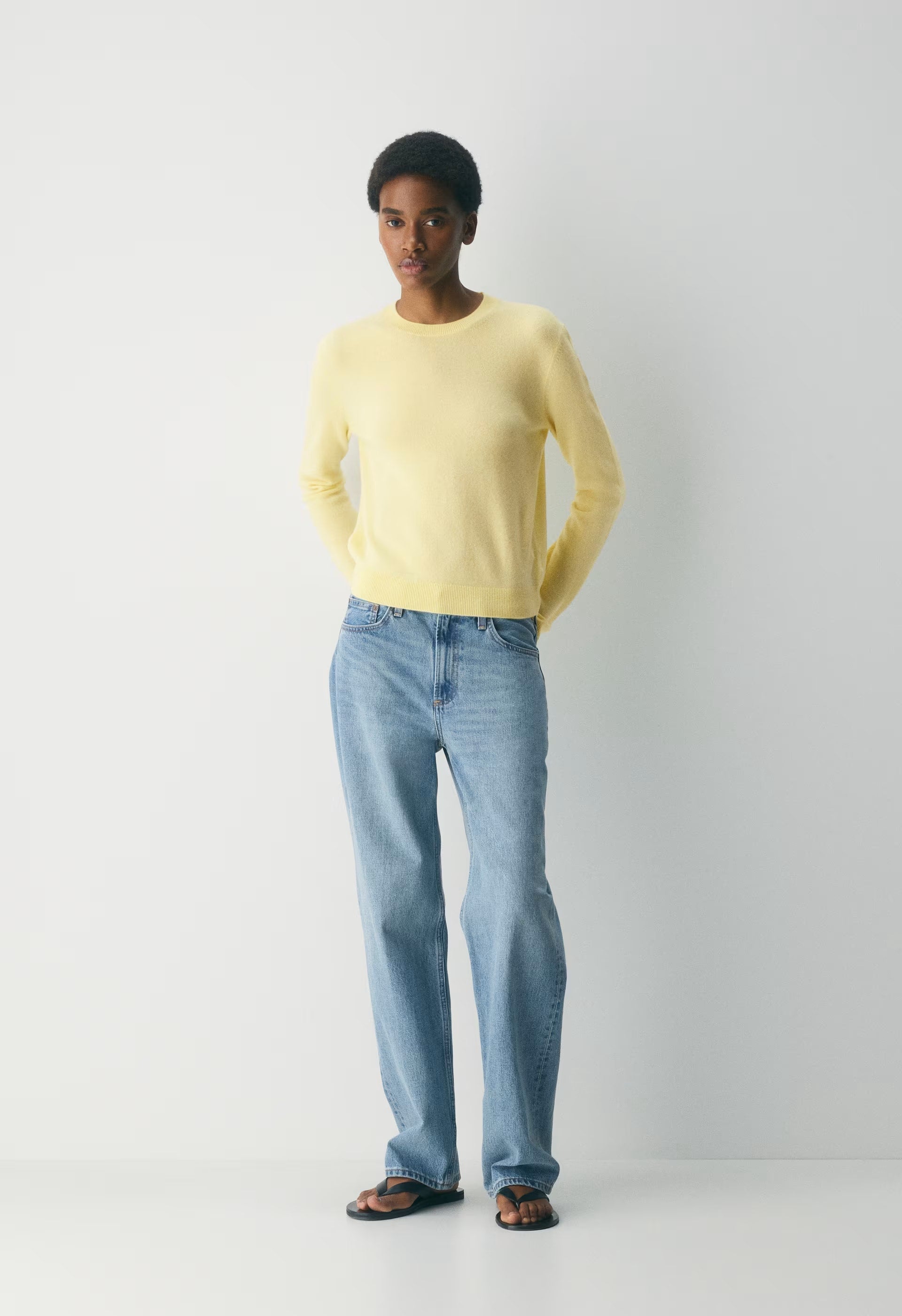 Bare Cashmere Bloor Sweater - LEMONADE