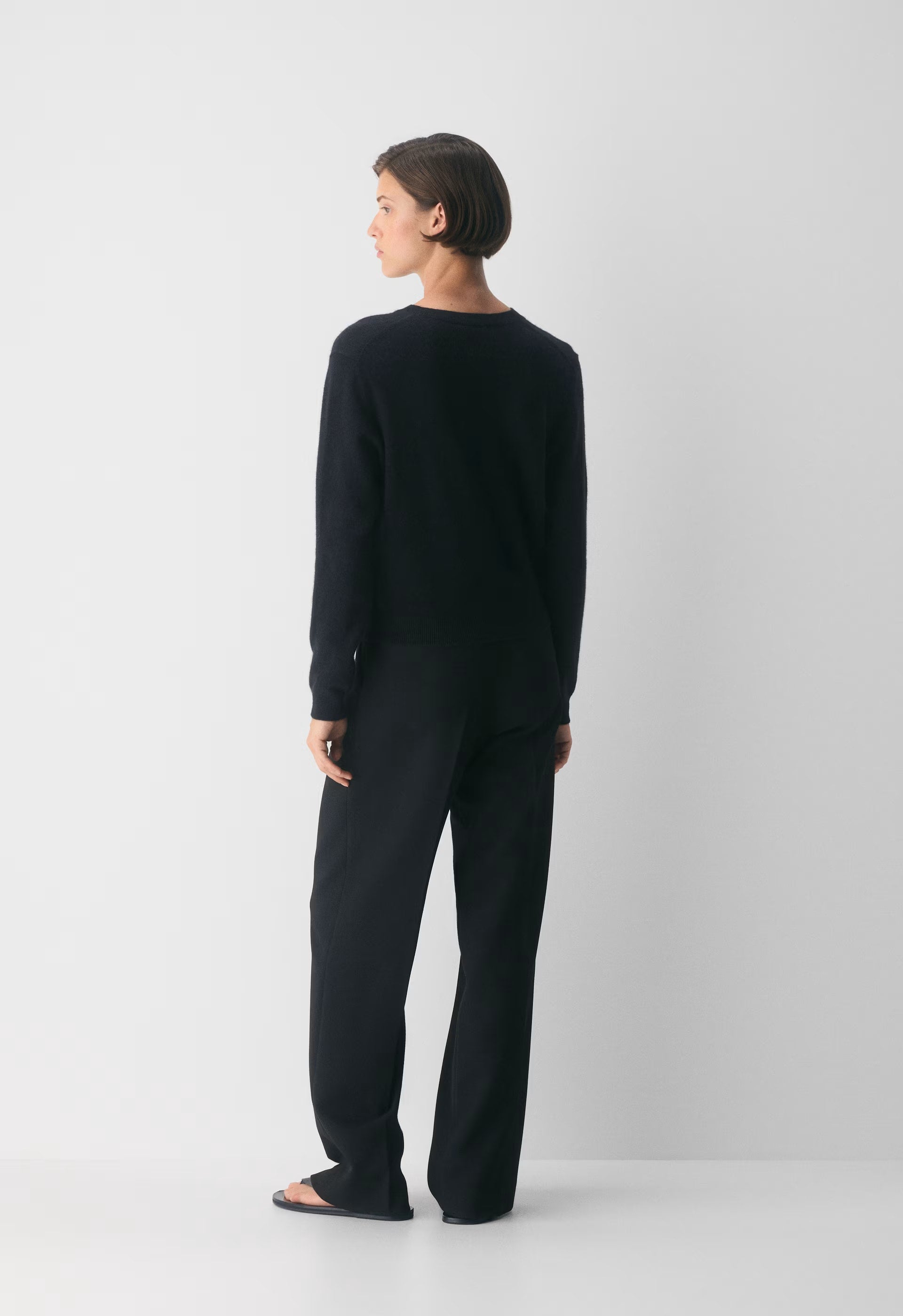 Bare Cashmere Noteworthy Cardigan - BLACK
