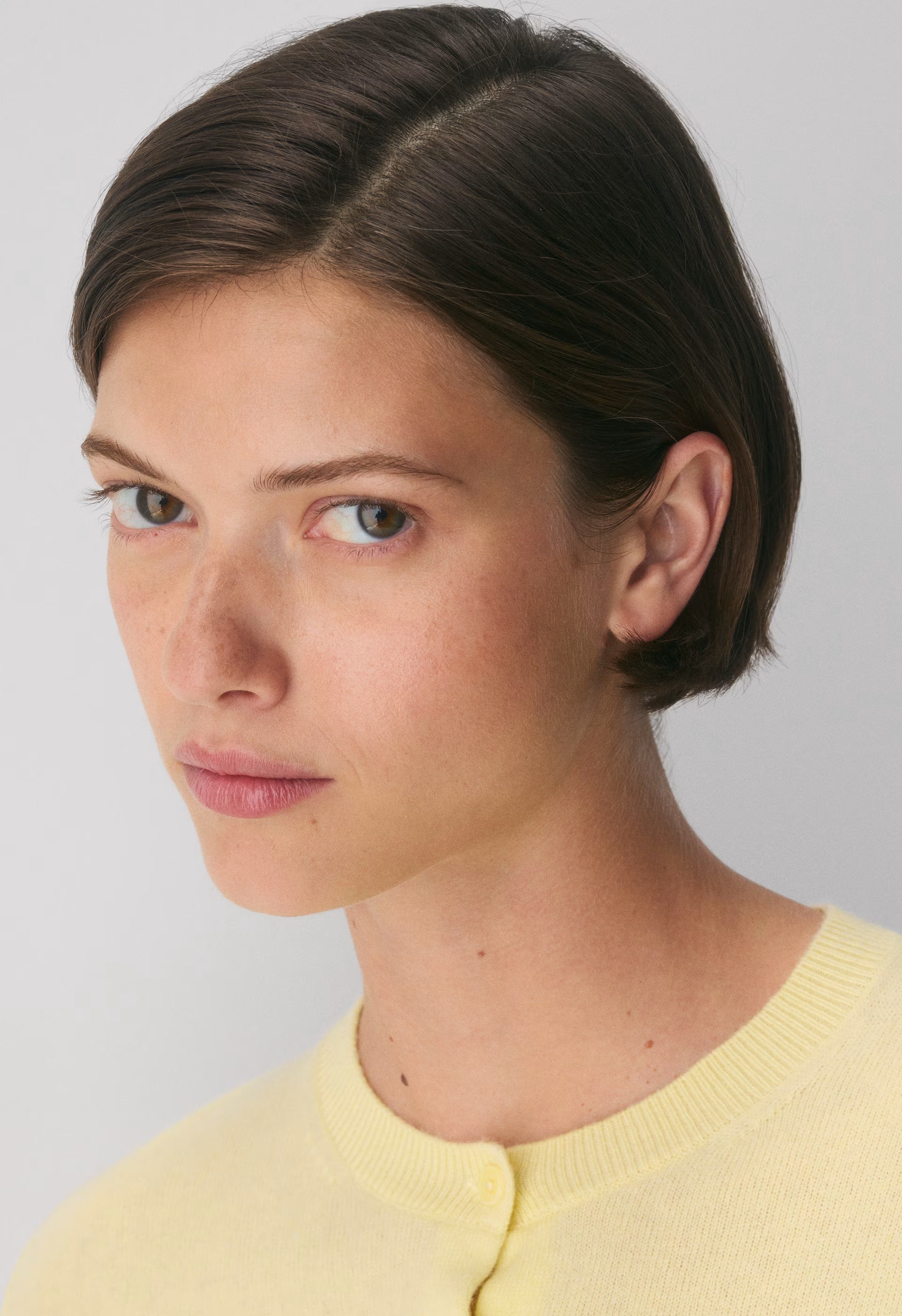 Bare Cashmere Noteworthy Cardigan - LEMONADE