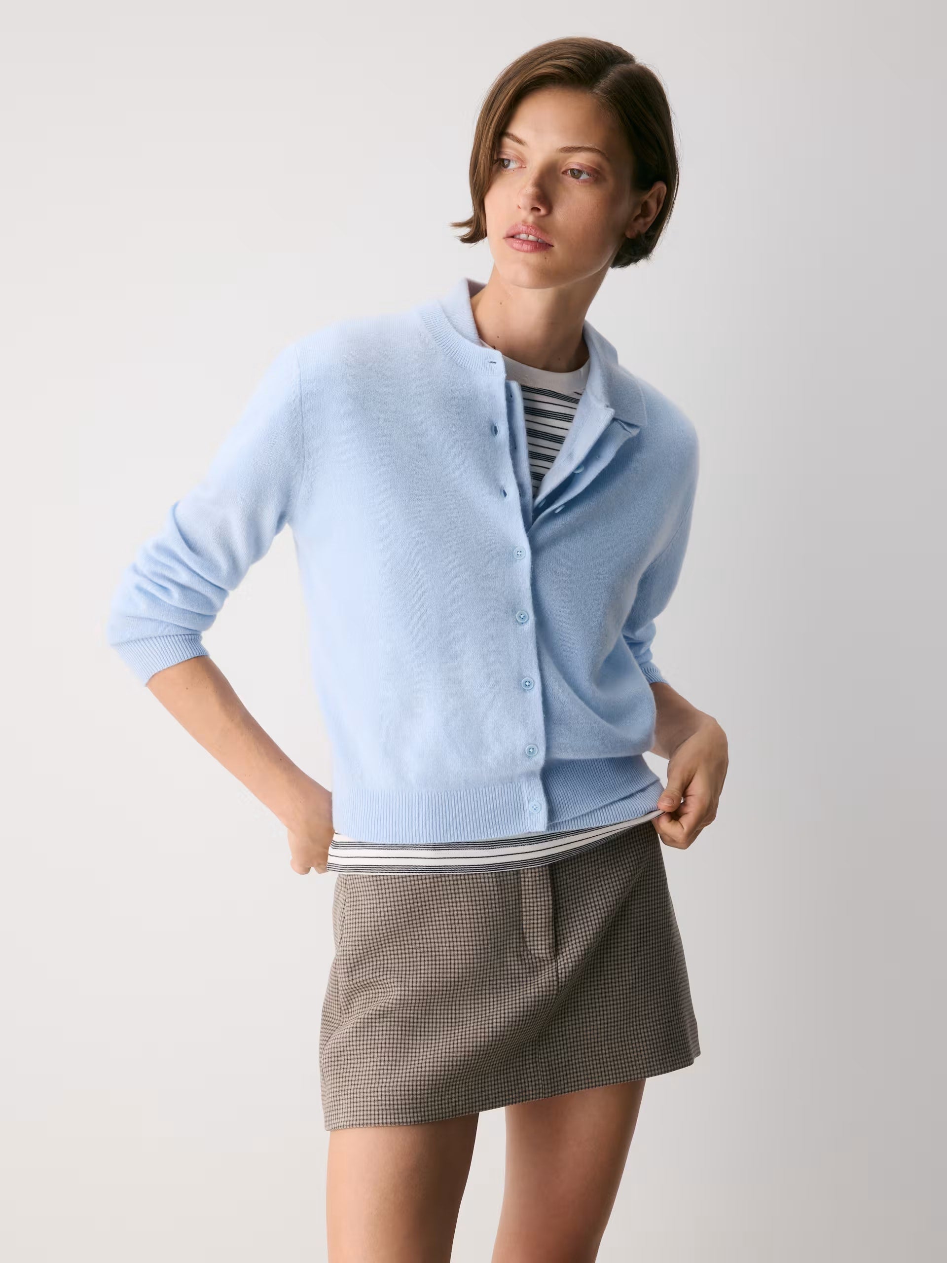 Bare Cashmere Noteworthy Cardigan - VILLA BLUE