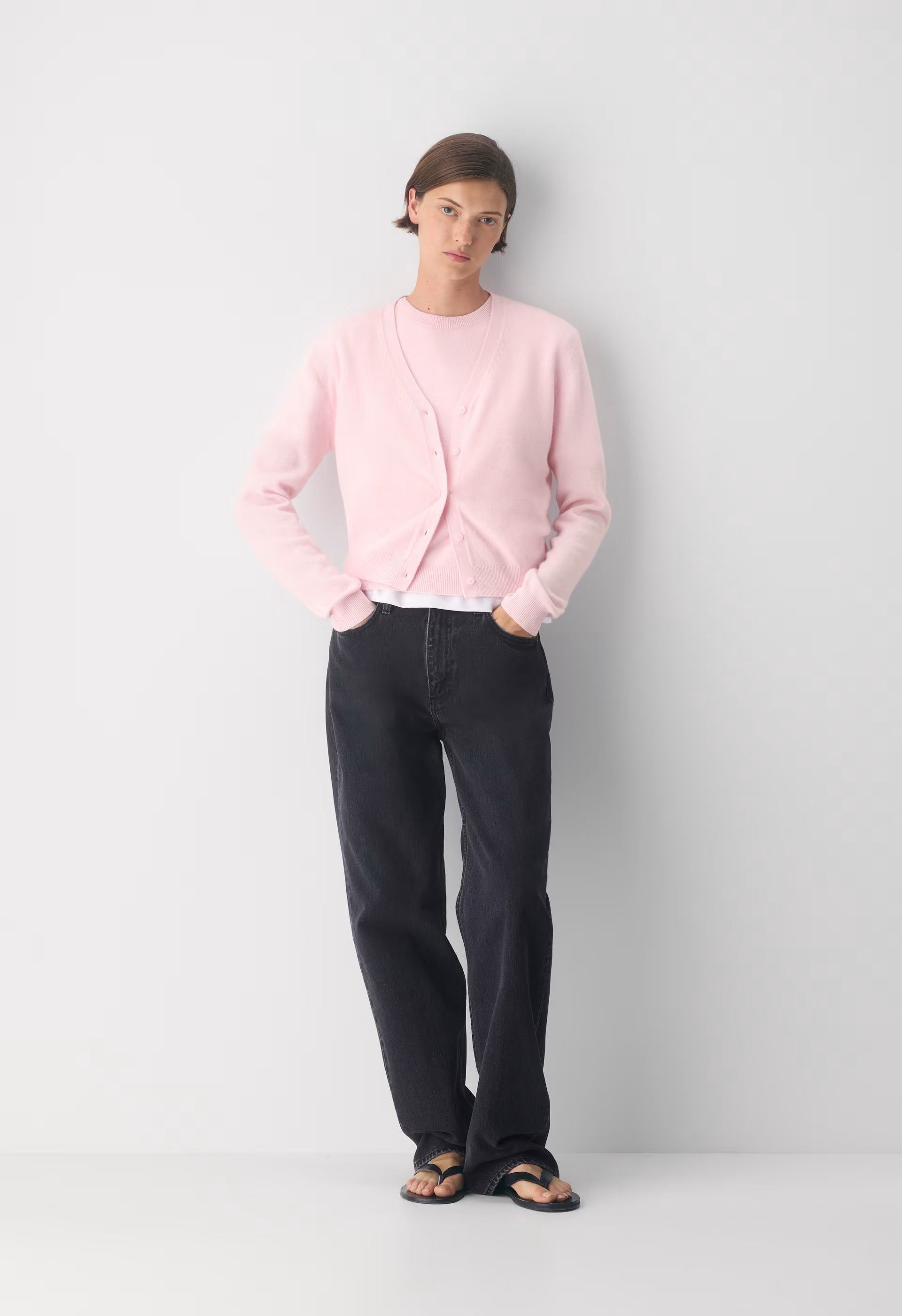 Bare Cashmere Laureate Cardigan - VILLA PINK
