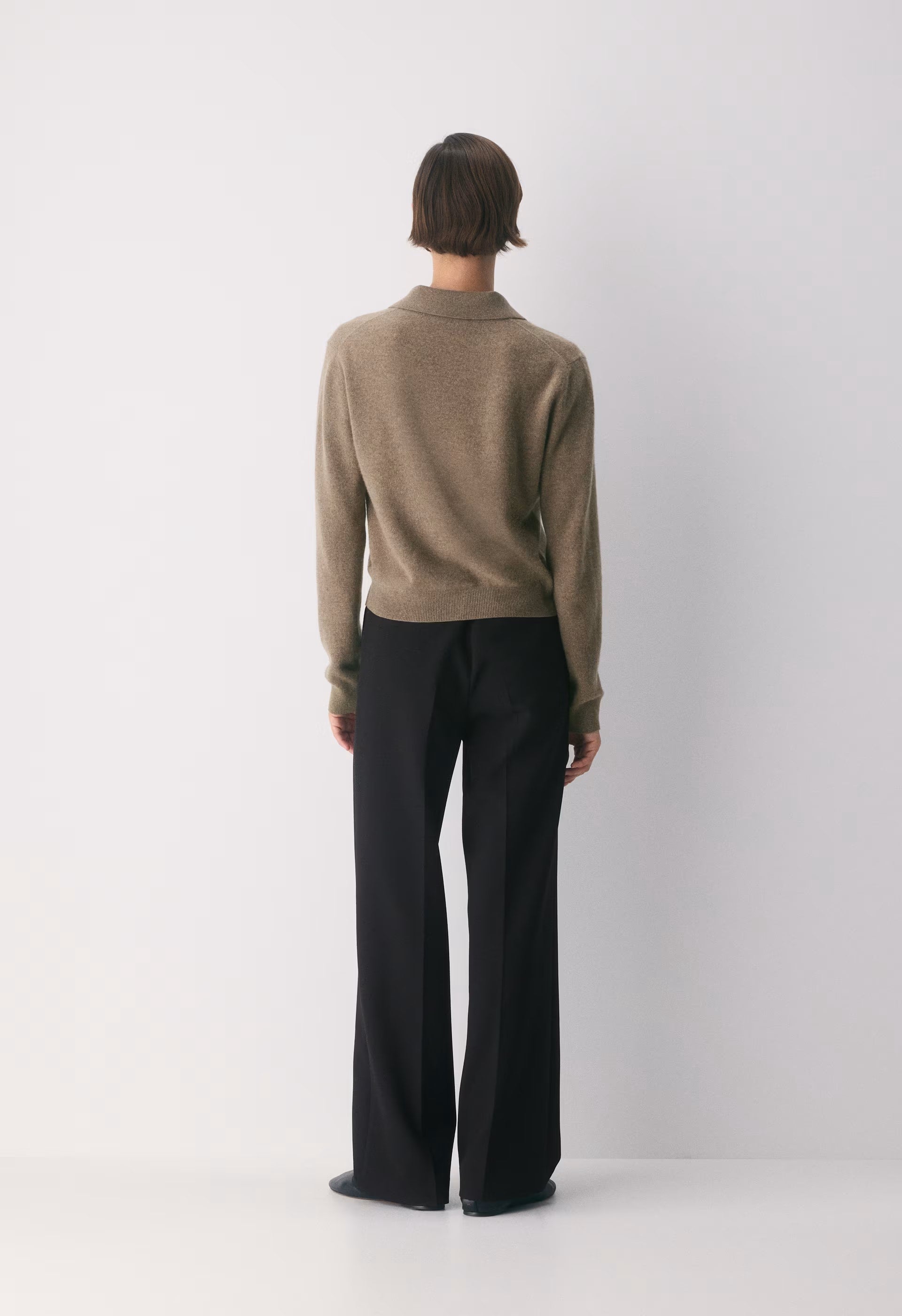Bare Cashmere Cellini Sweater - HEATHER FOLIO TAUPE