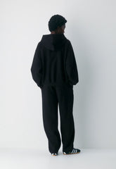 Cozy Sweatfleece Mega Hoodie - BLACK