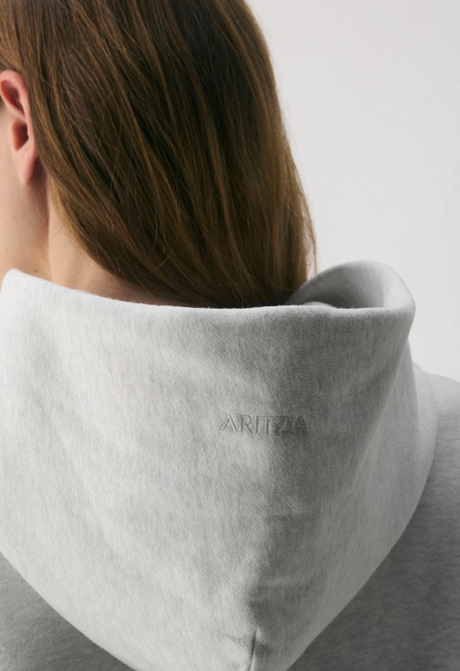 Cozy Sweatfleece Mega Hoodie - HEATHER CLOUD WHITE