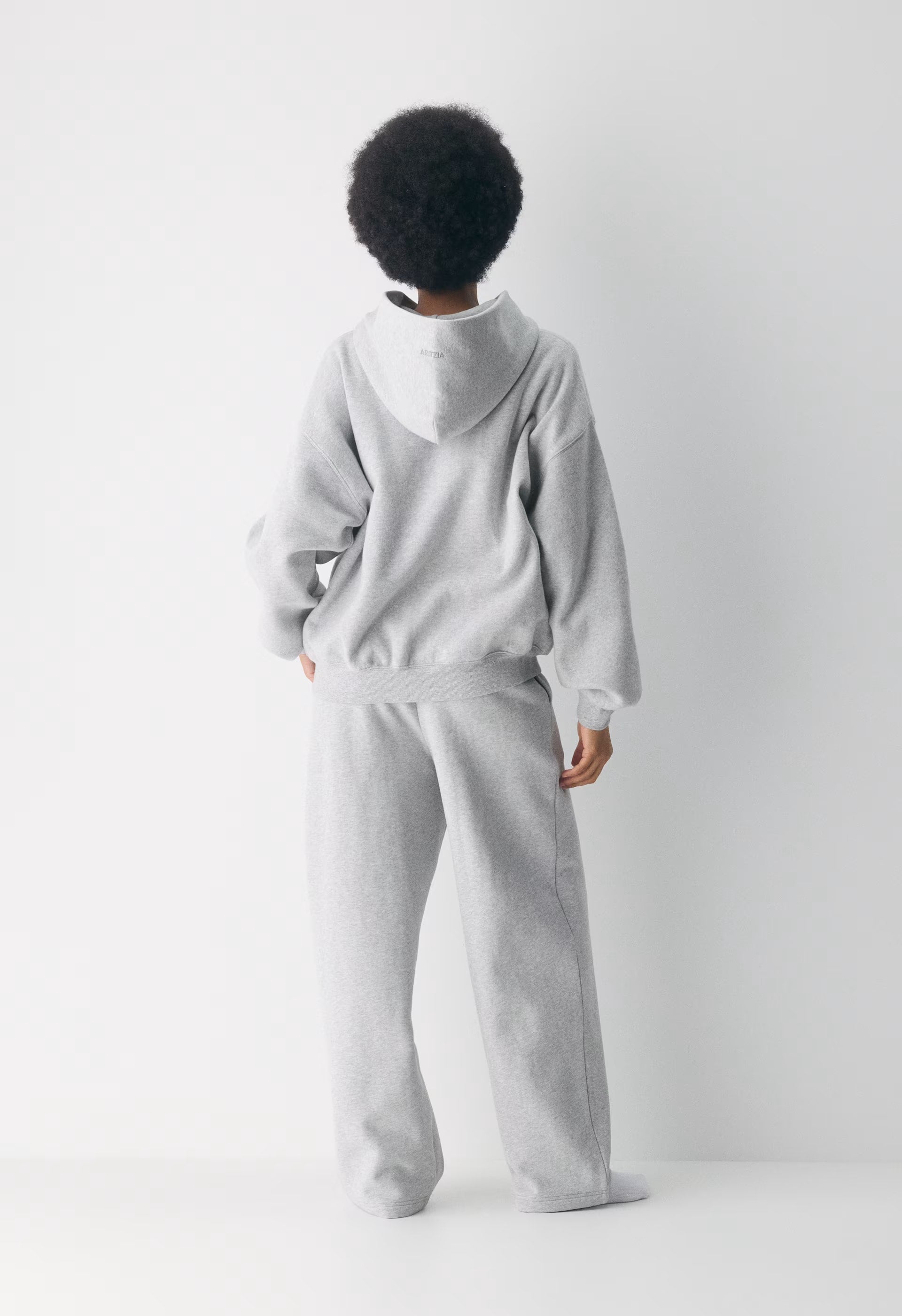 Cozy Sweatfleece Mega Hoodie - HEATHER CHROME