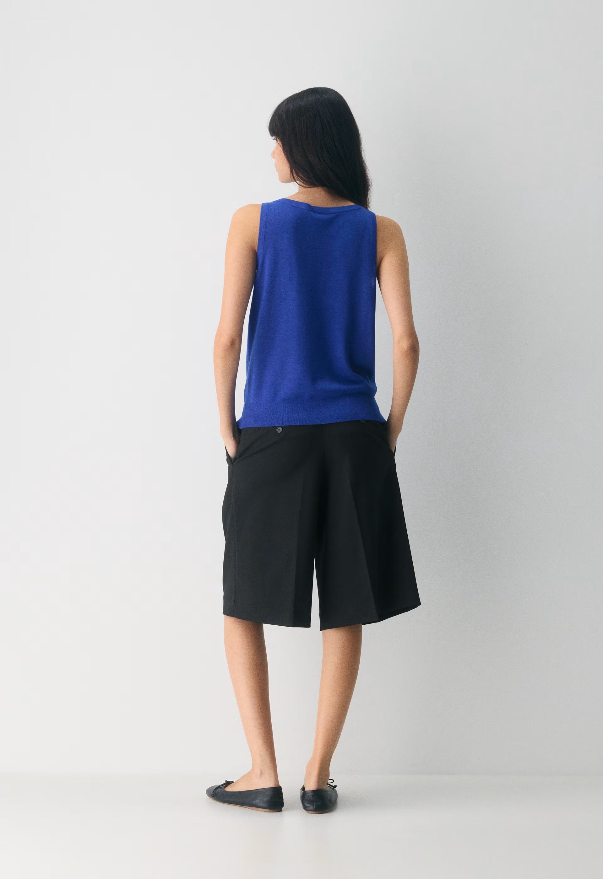 Fine Merino Wool Pasture Sweater Vest - ABLAZE BLUE