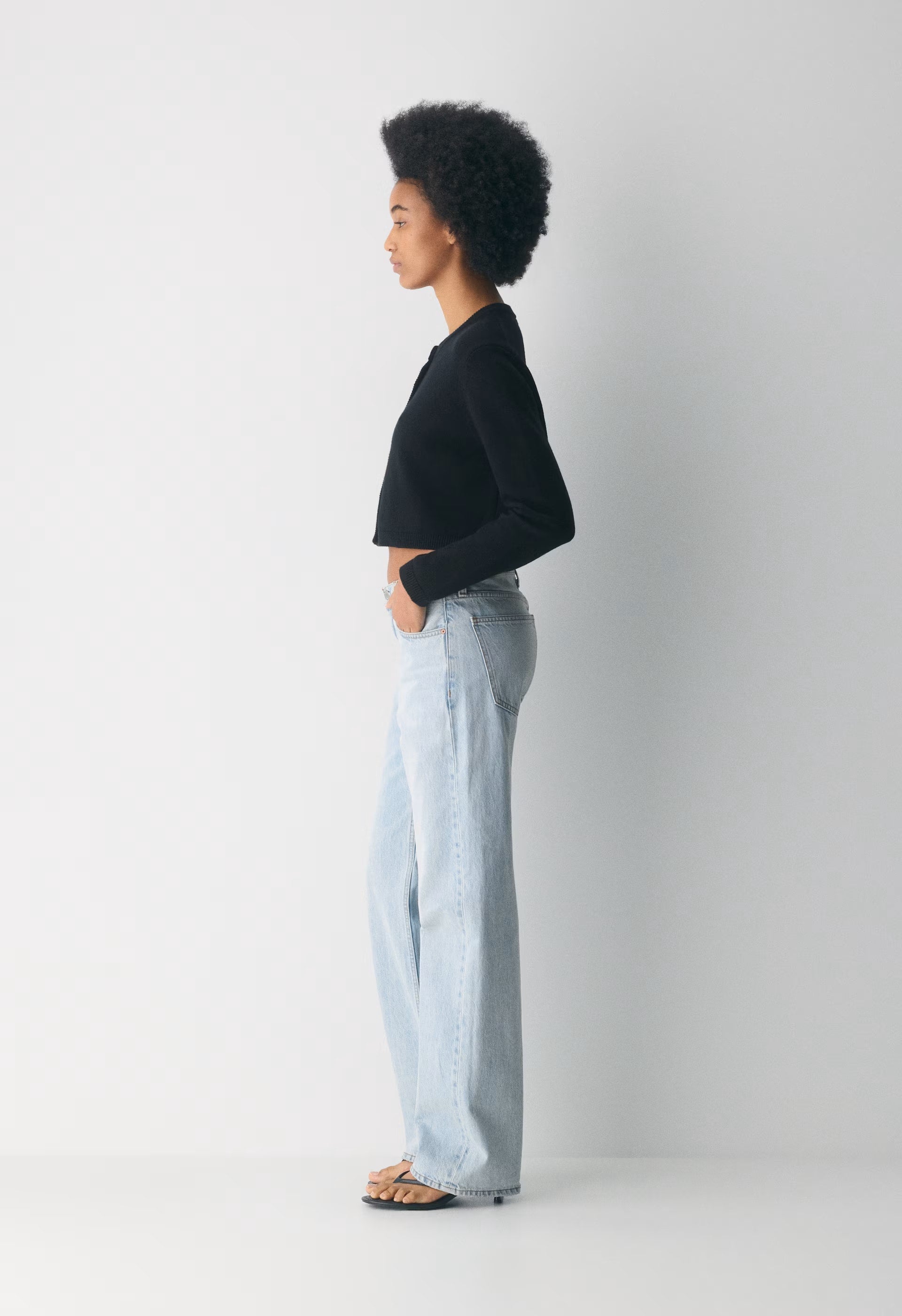 Cotton Charm™ Sicily Cardigan - BLACK