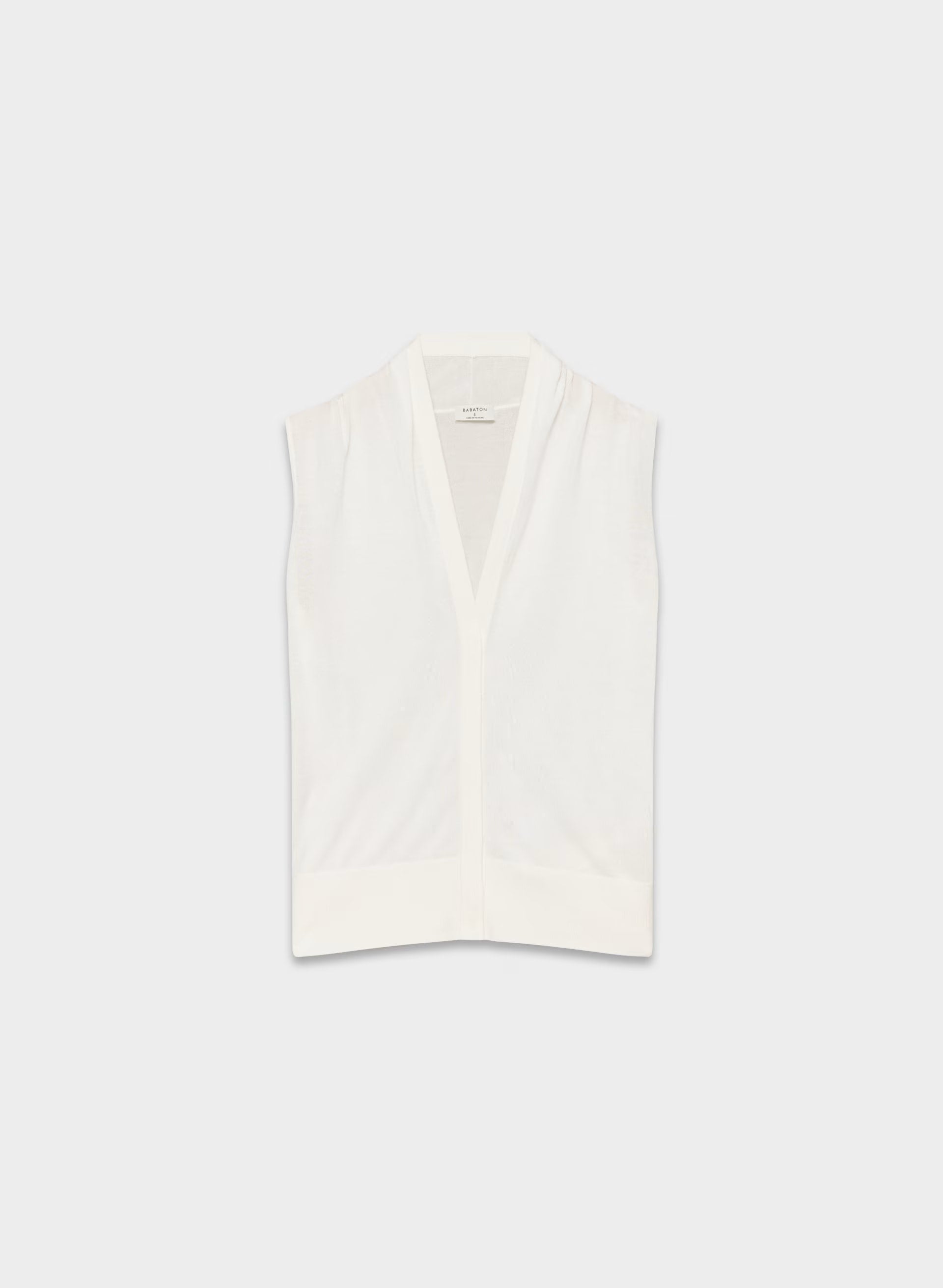 Agenda Sweater Vest - CLOUDED WHITE