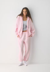 Cozy Sweatfleece Mega Zip Hoodie - VILLA PINK