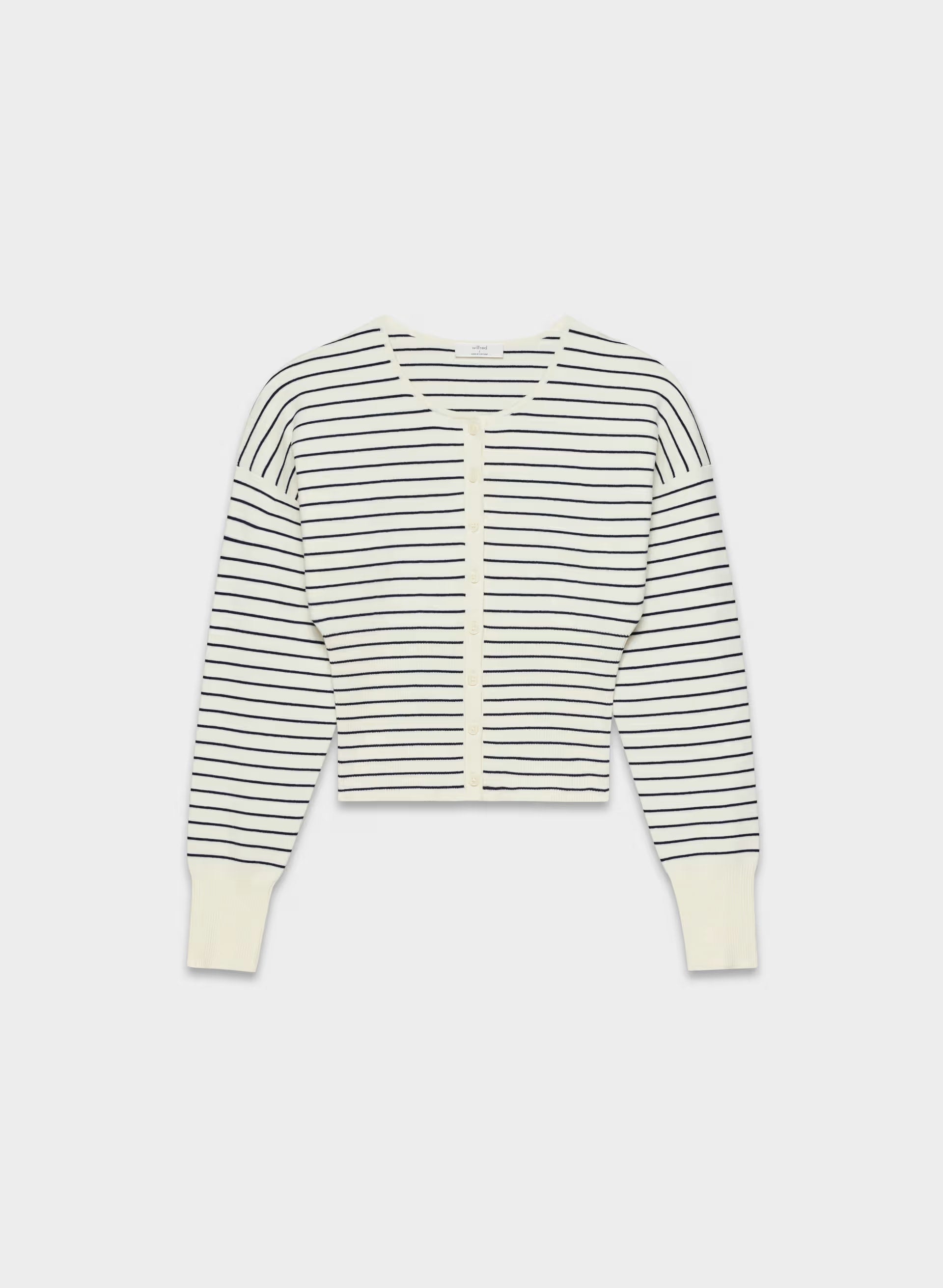 Golightly Cardigan - Wonder Yarn - LT BIRCH/ ADMIRAL