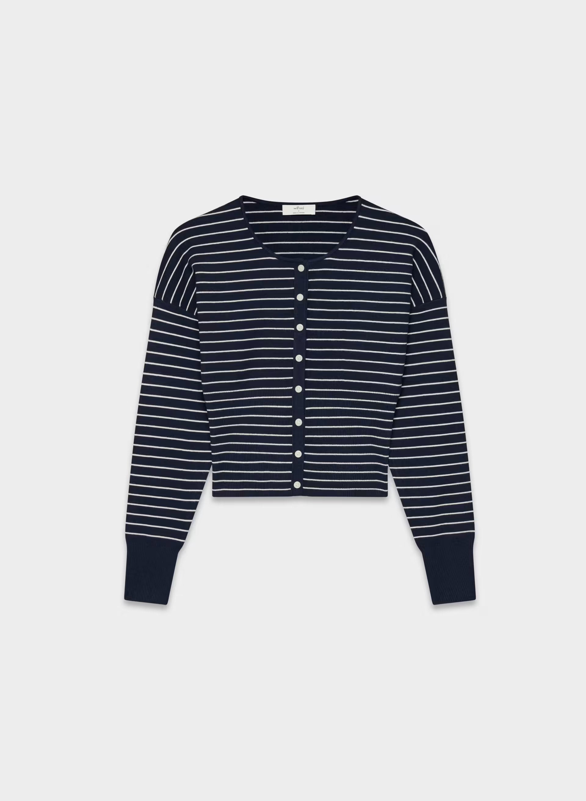 Golightly Cardigan - Wonder Yarn - ADMIRAL/ LIGHT BIRCH