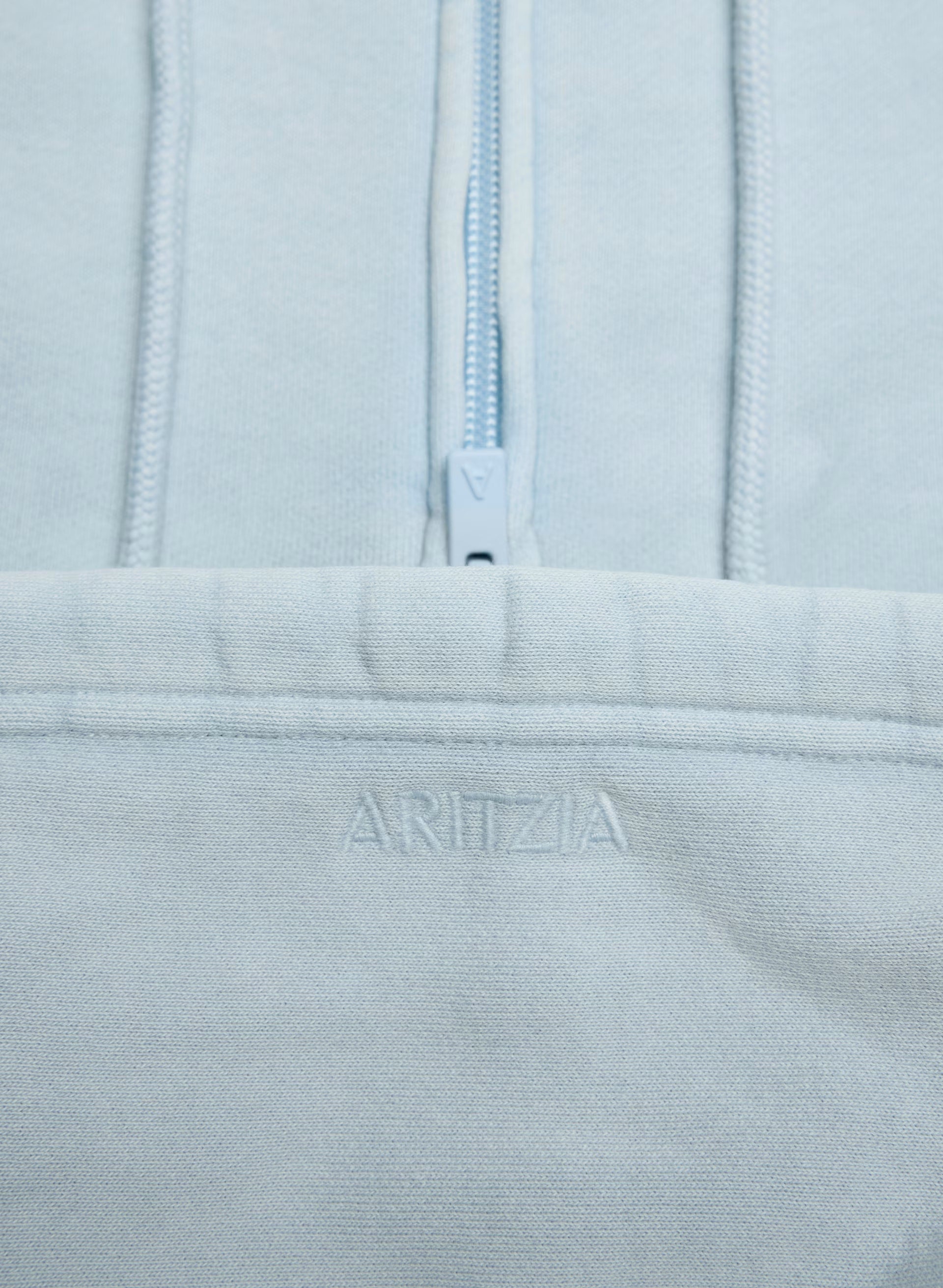 Cozy Sweatfleece Mega Zip Hoodie - NO-STRESS BEACH BLUE