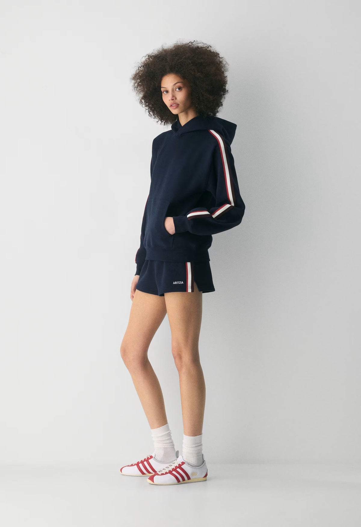 Cozy Sweatfleece Perfect Hoodie - ADMIRAL /MULTI