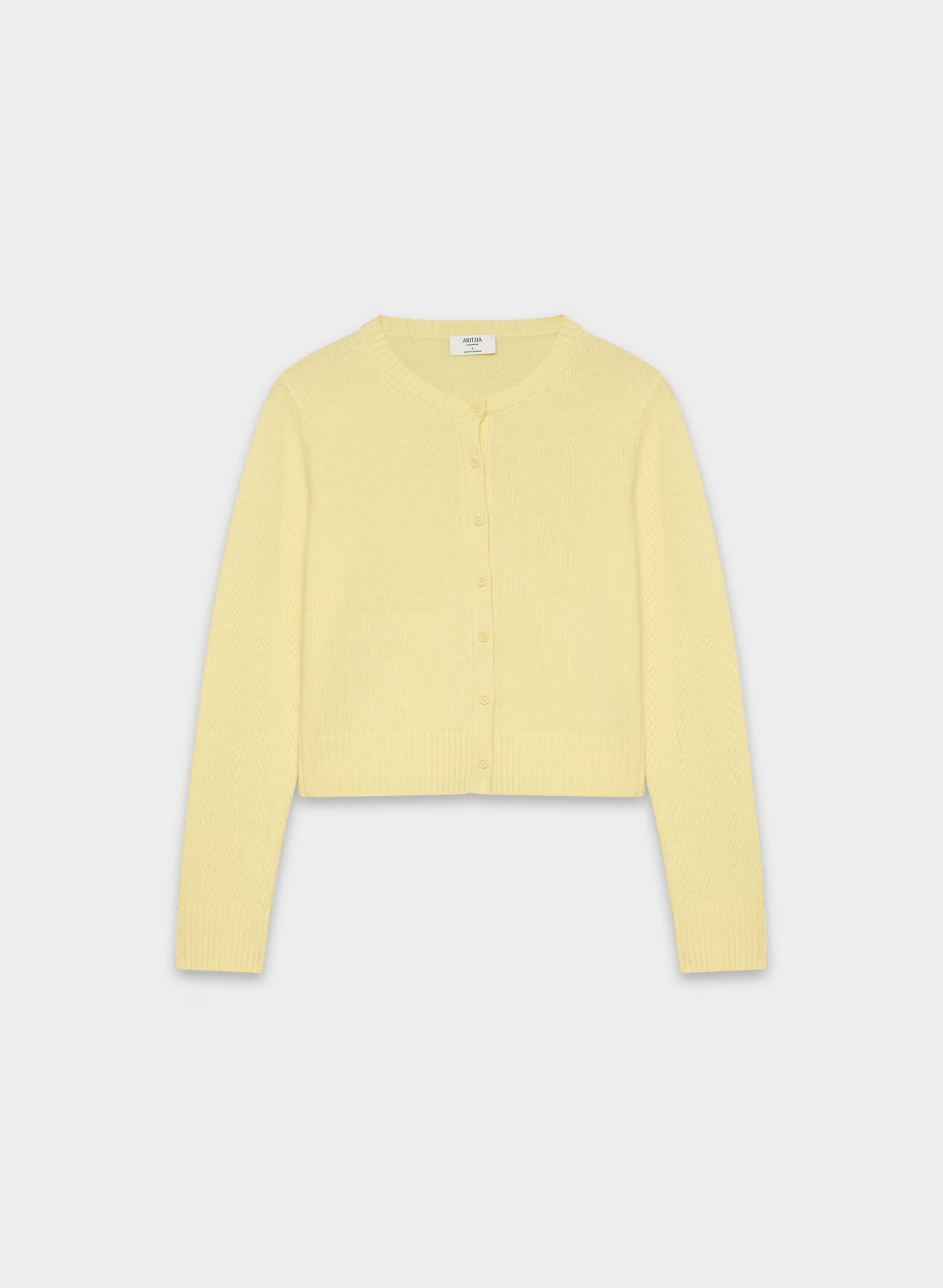 Essential Cashmere Acme Cardigan - LEMONADE