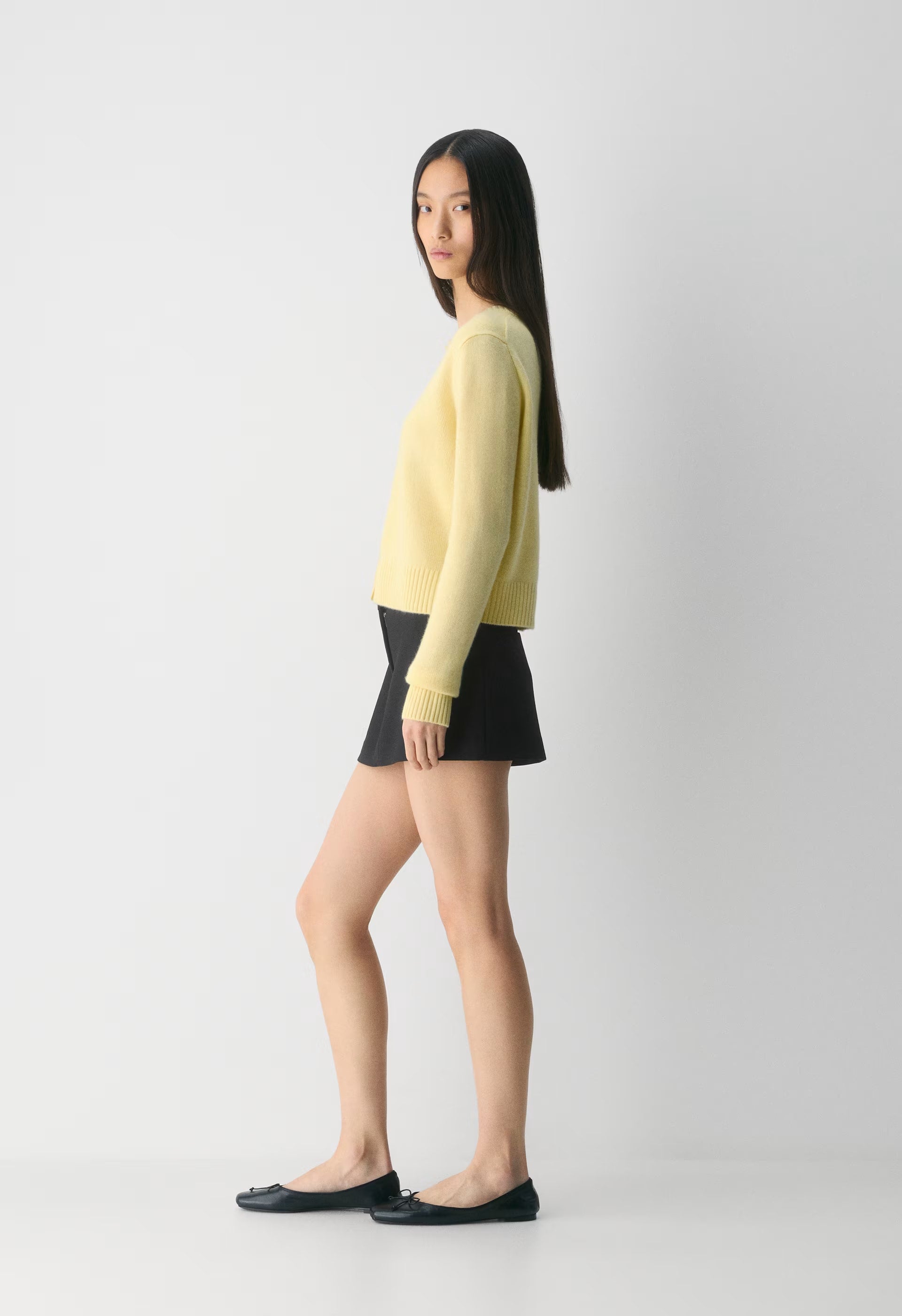Essential Cashmere Acme Cardigan - LEMONADE