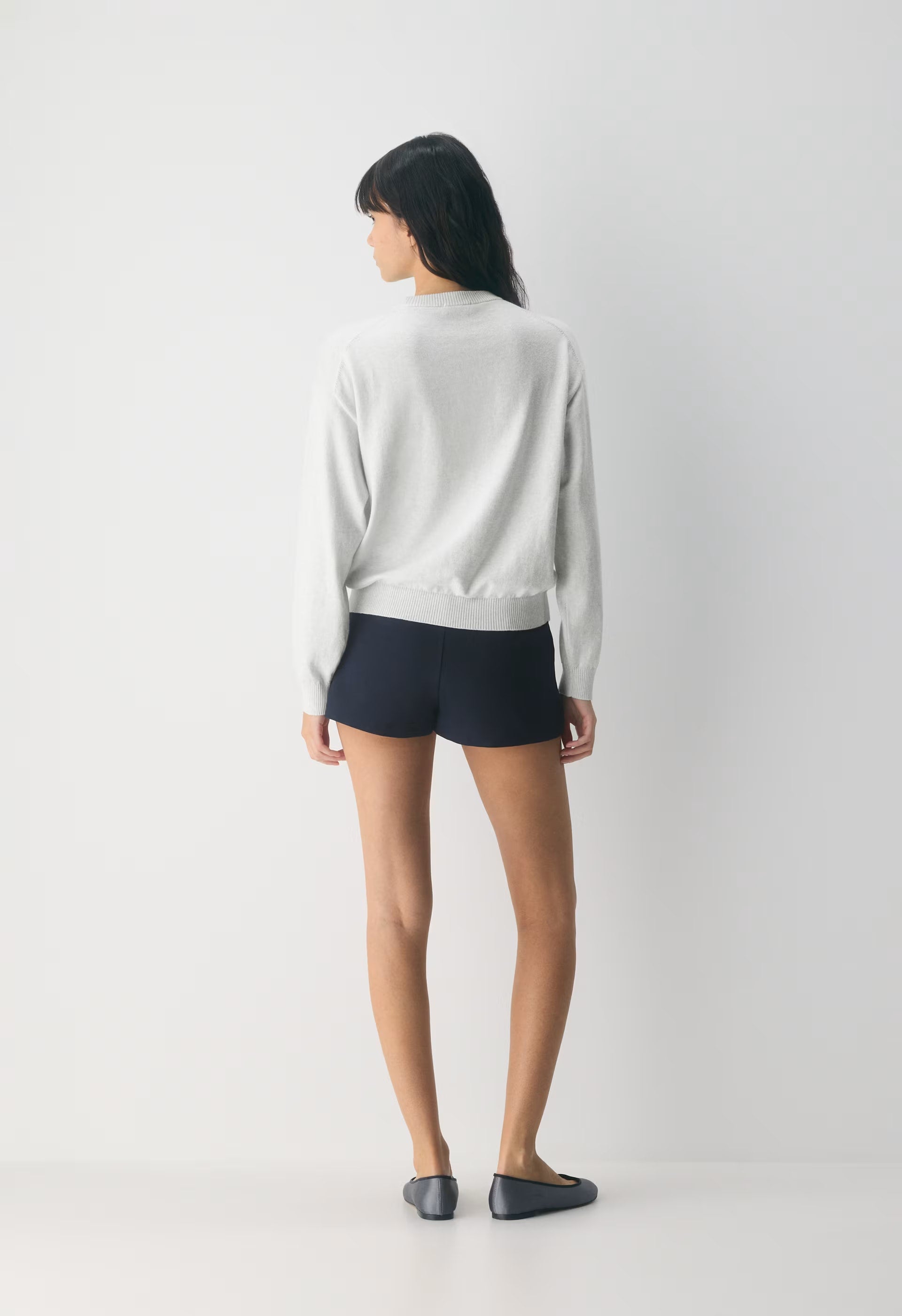 Cotton Charm™ Prep Icon Sweater - H CLD WHT/ TEDDY BEAR