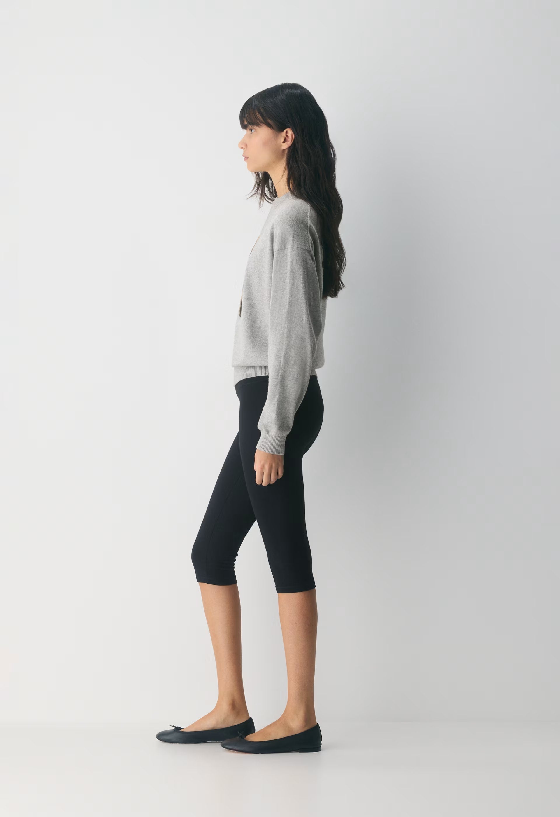 Cotton Charm™ Prep Icon Sweater - H ATHLC GRY/TEDDY BEAR