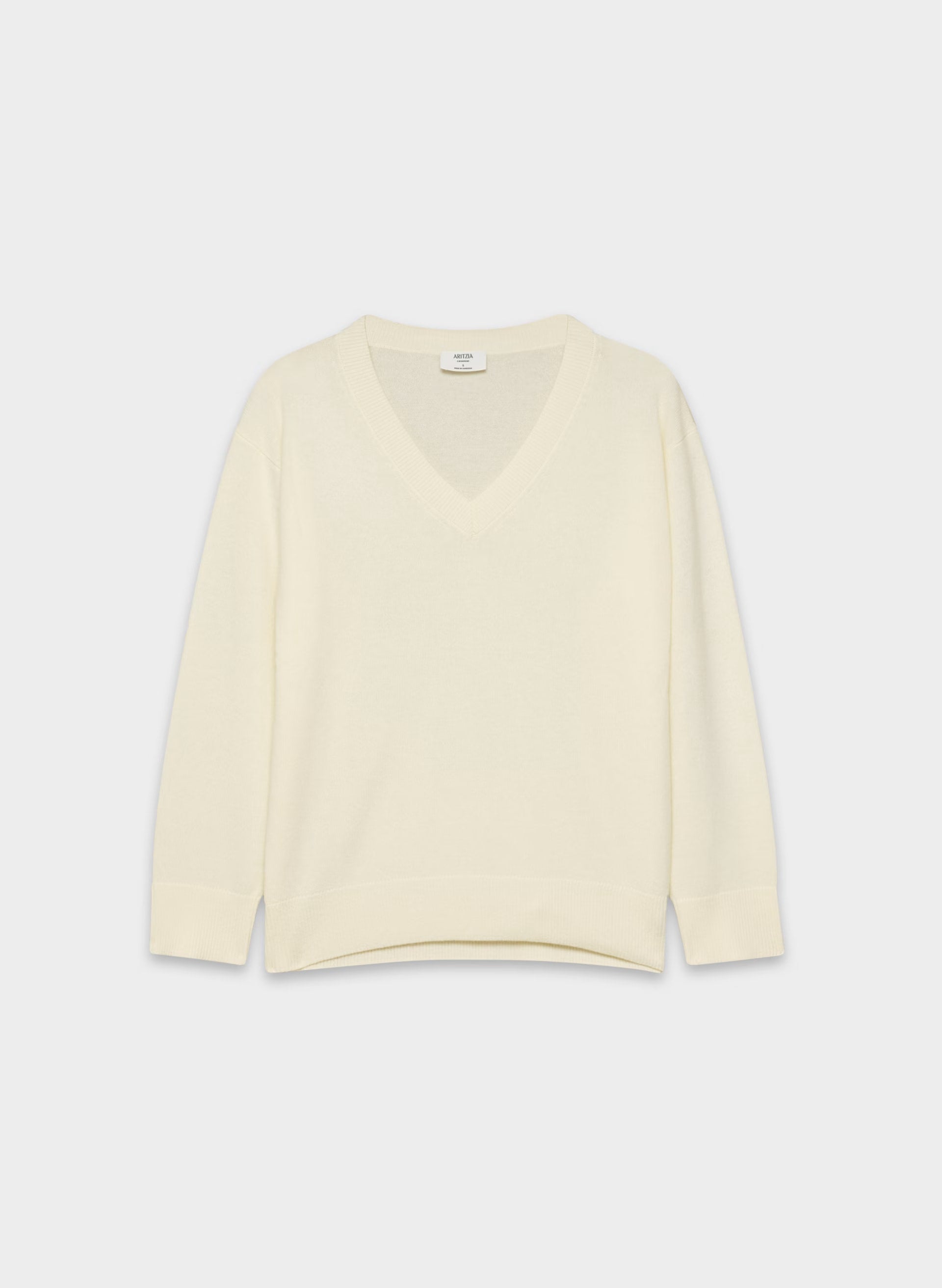 Bare Cashmere Composition Sweater - LIGHT BIRCH