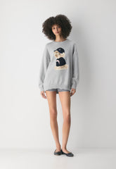 Cotton Charm™ Peggy Icon Sweater - HEATHER CHROME/GEORGE