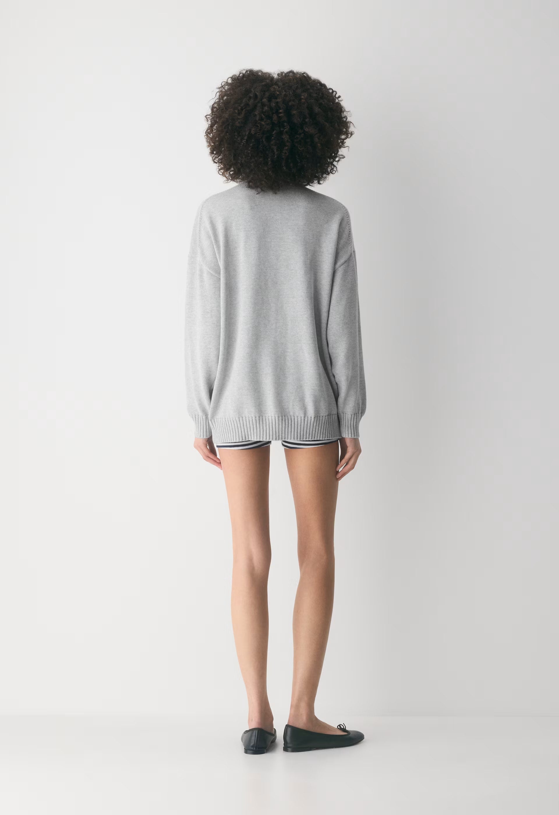 Cotton Charm™ Peggy Icon Sweater - HEATHER CHROME/GEORGE