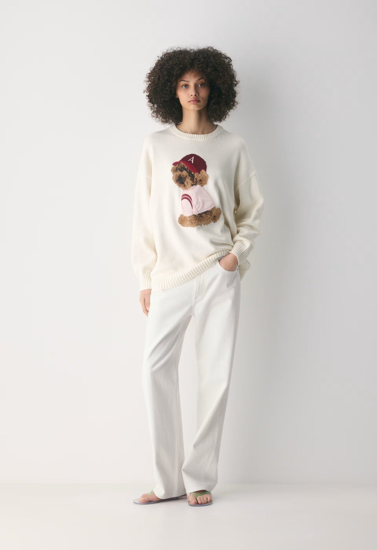 Cotton Charm™ Peggy Icon Sweater - LIGHT BIRCH/GEORGE