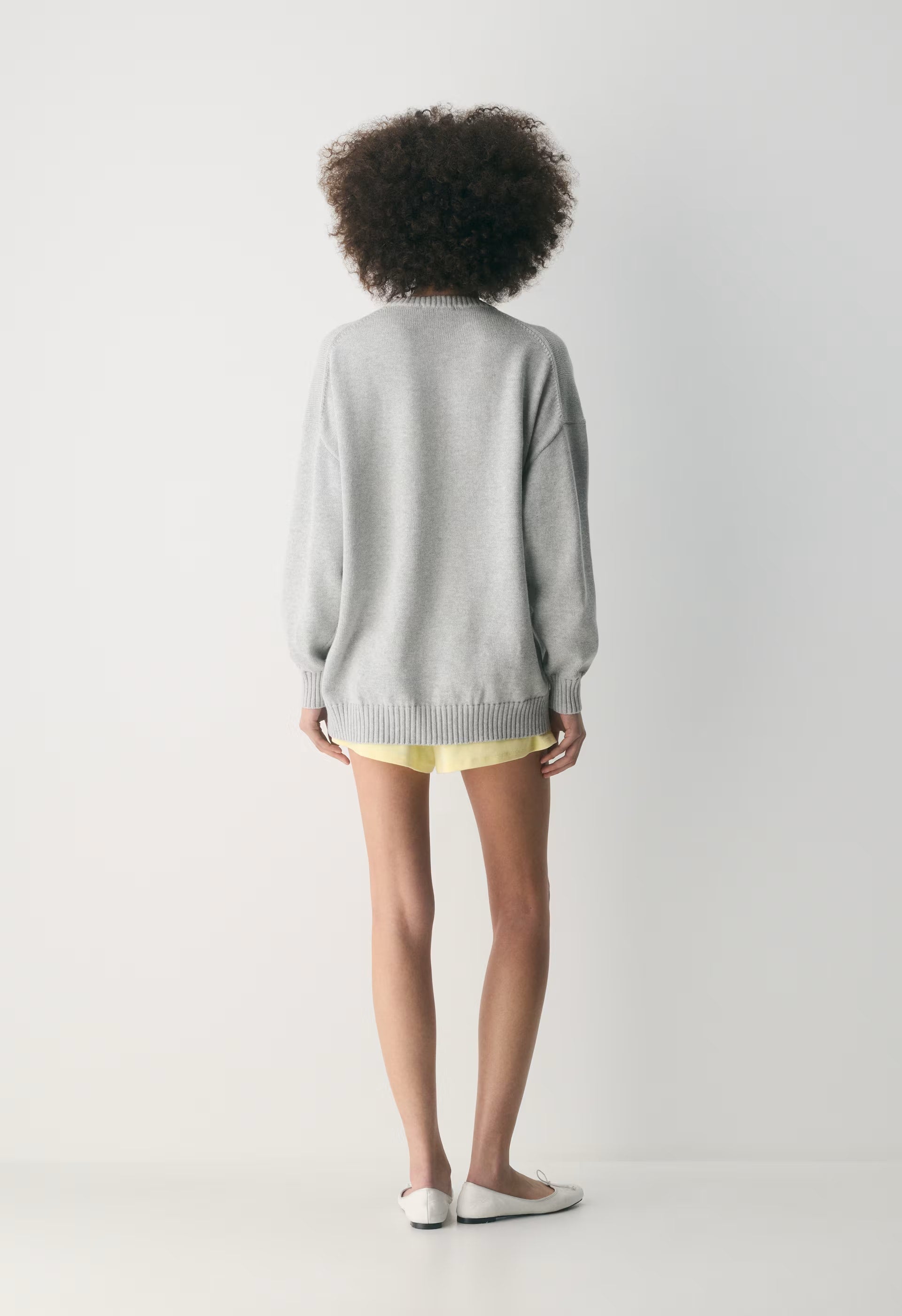 Cotton Charm™ Peggy Icon Sweater - HTHR CHROME /HARLEY