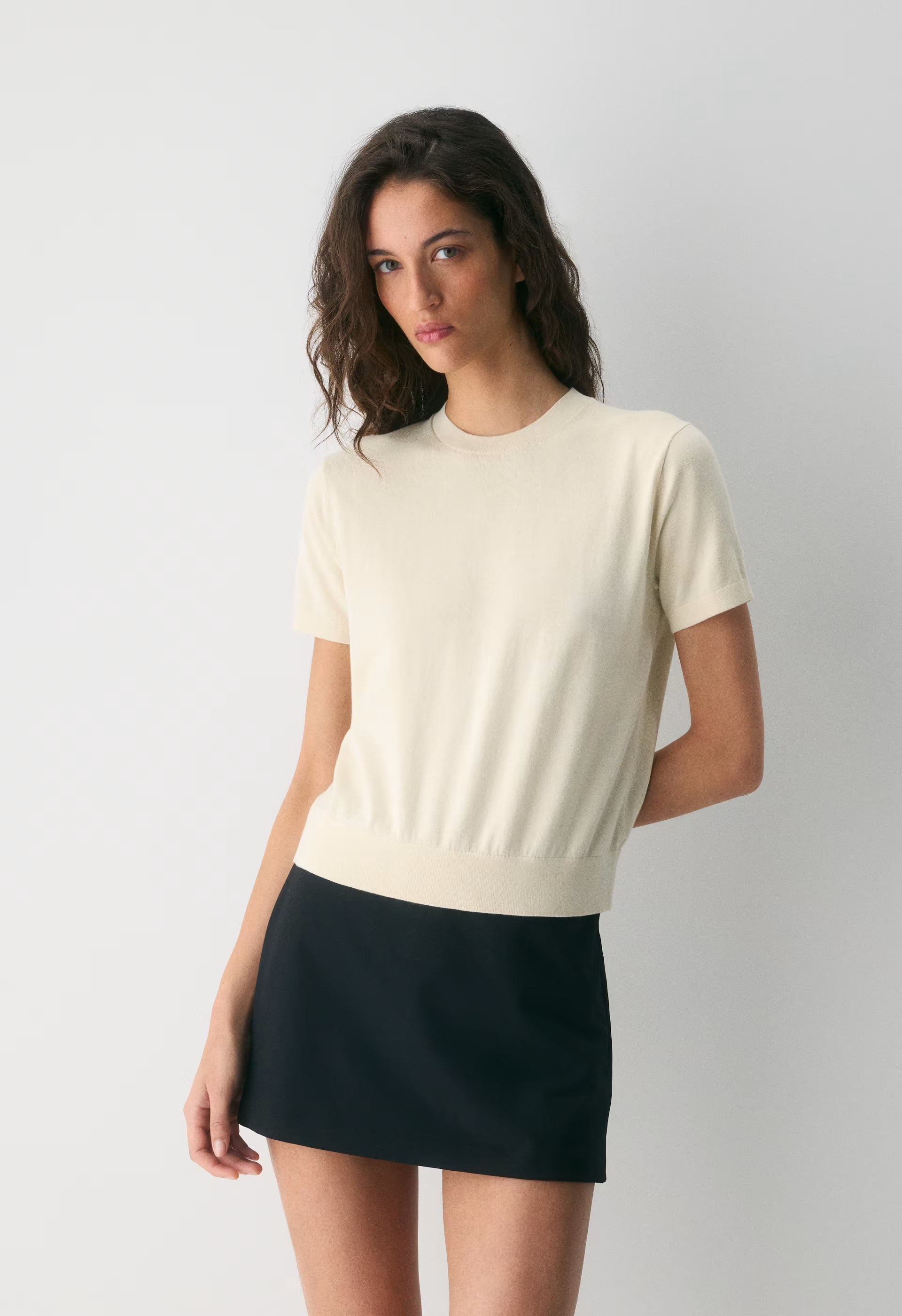 Bloor Shortsleeve Sweater - RICH MOCHA BROWN