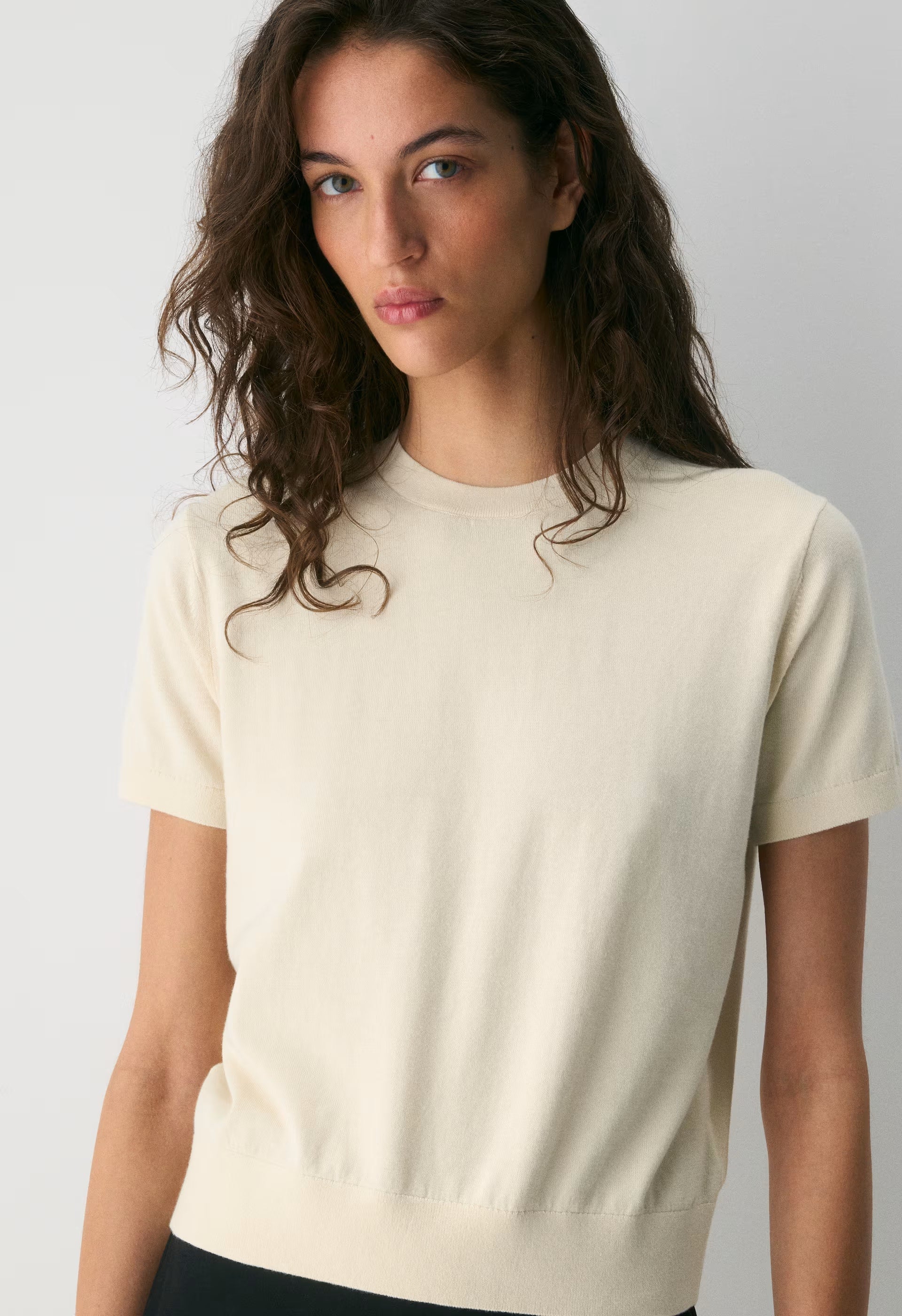 Bloor Shortsleeve Sweater - RICH MOCHA BROWN