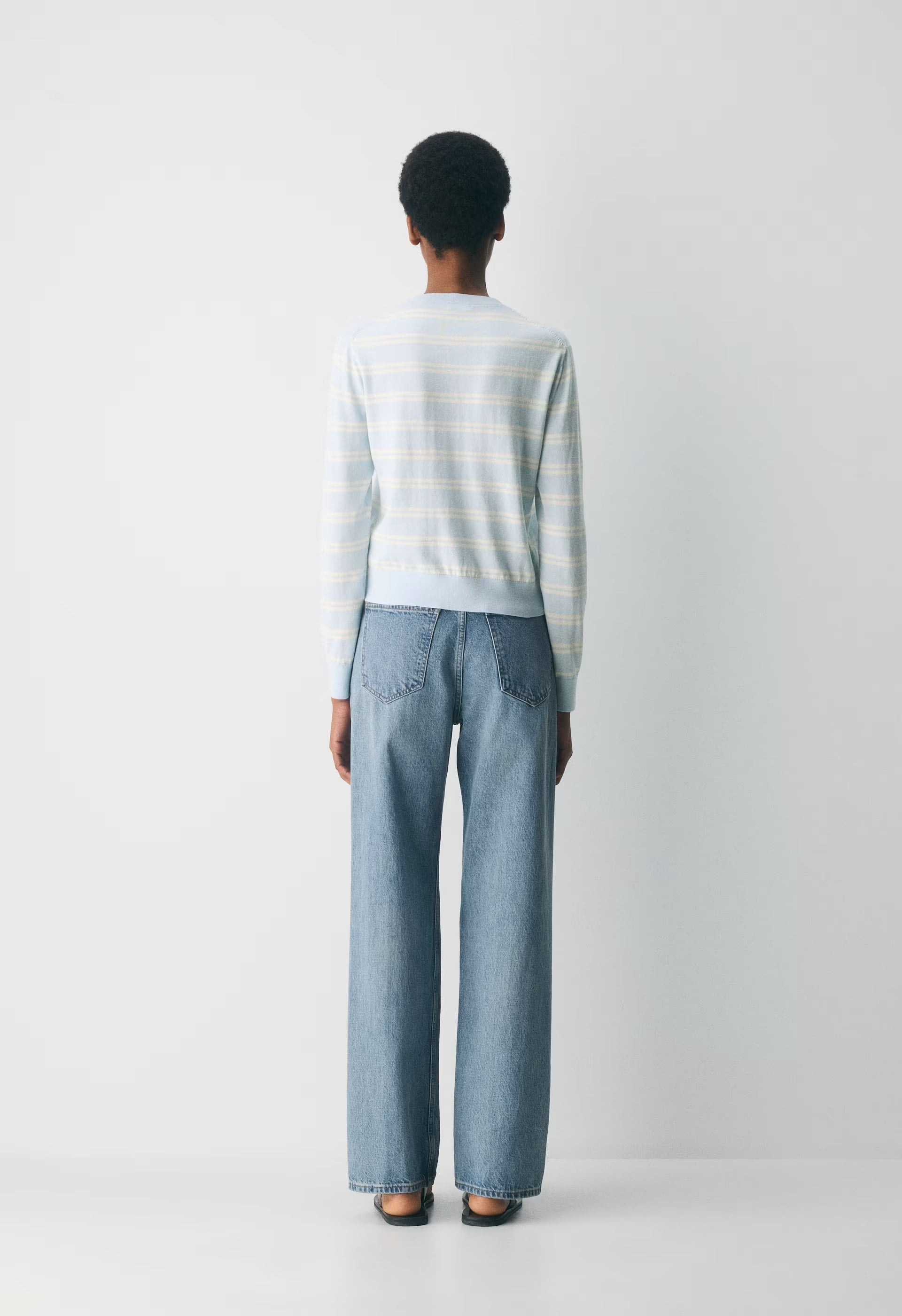 Noteworthy Cardigan - MDDAY BLUE/LGHT BRCH