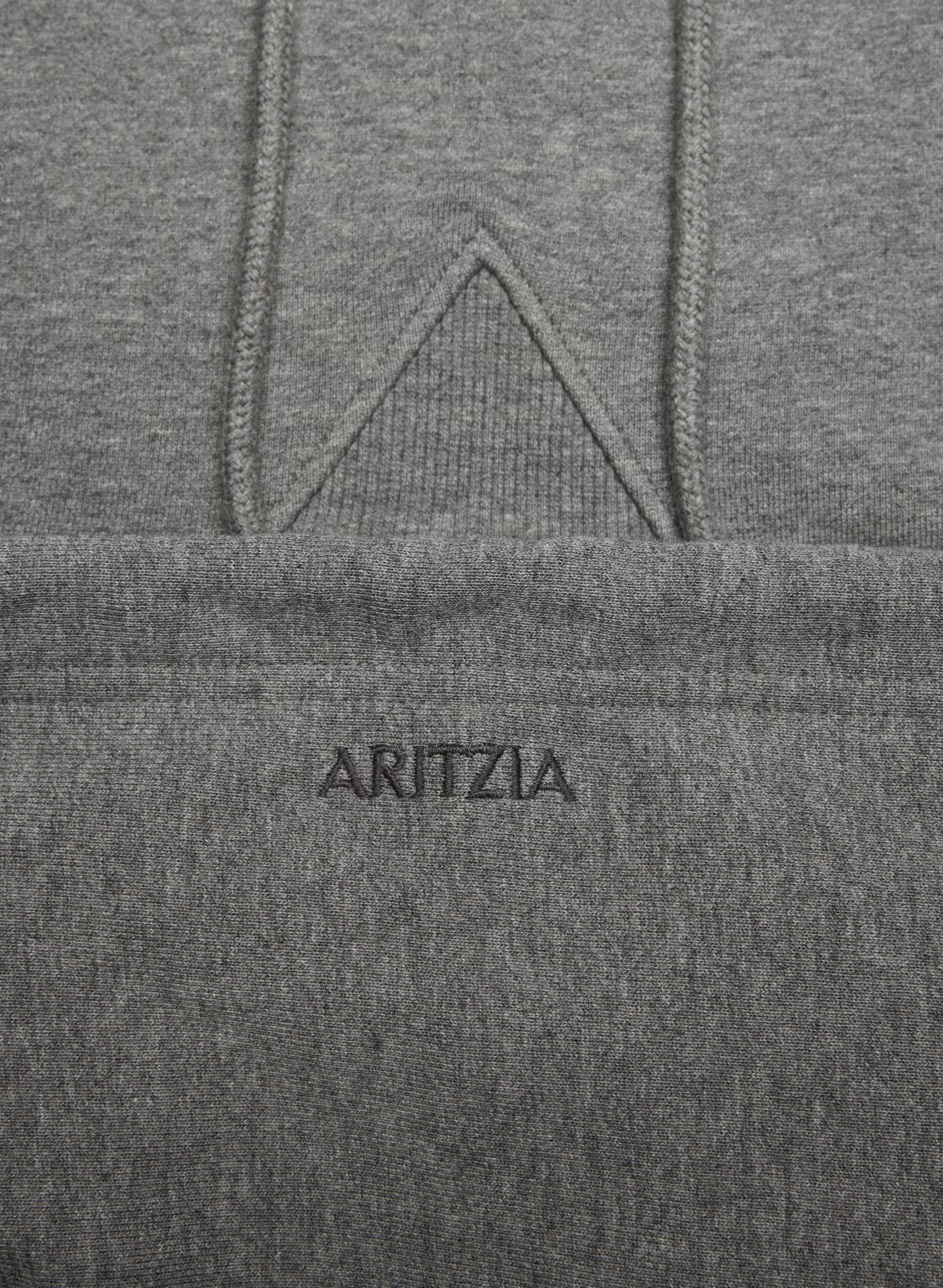 Terry Sweatfleece Mega Hoodie - HEATHER DARK GREY