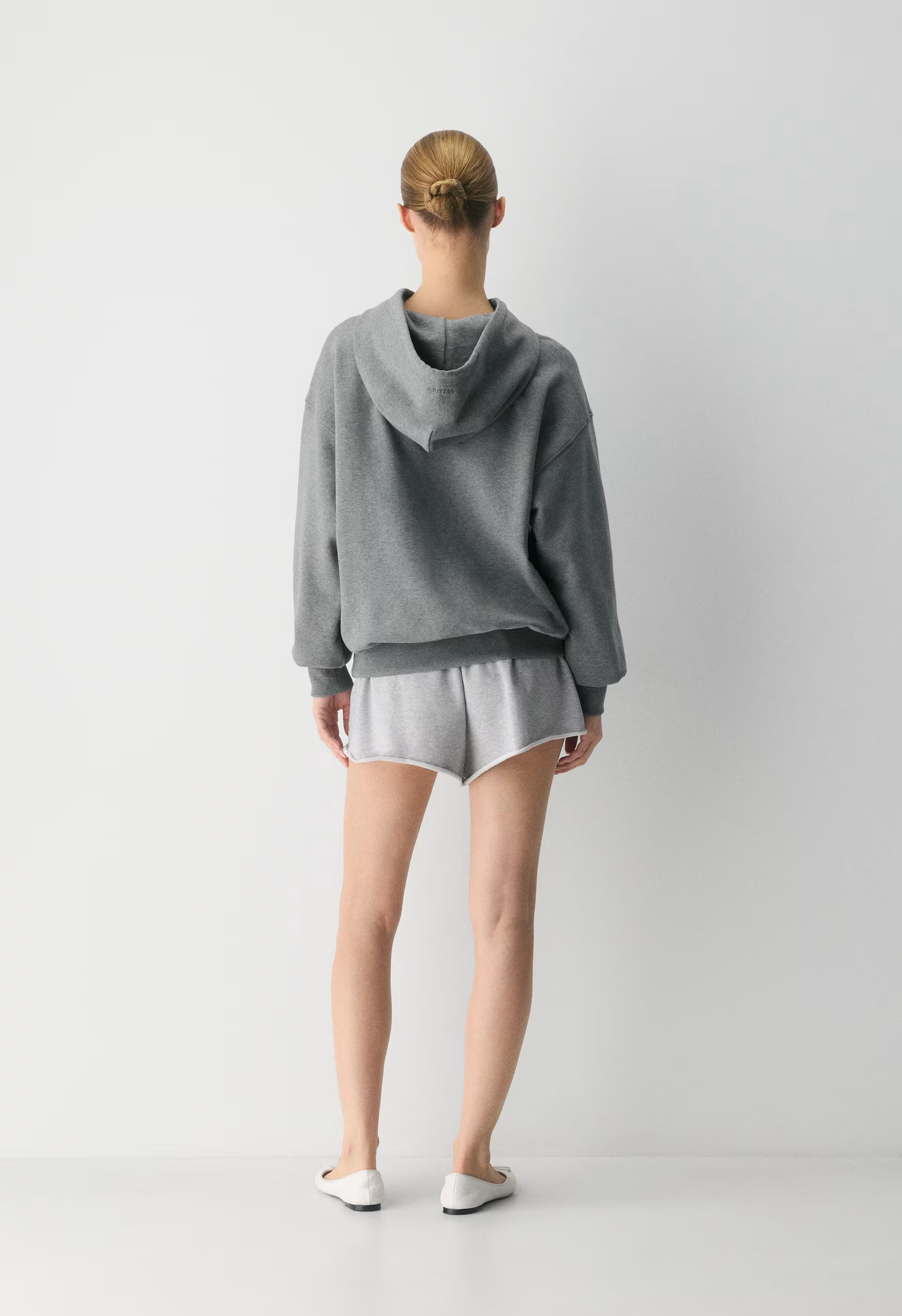 Terry Sweatfleece Mega Hoodie - HEATHER DARK GREY