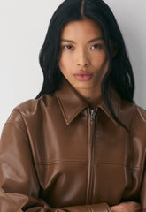 Falcon Jacket - UnReal Leather - CHOCOLATIER BROWN