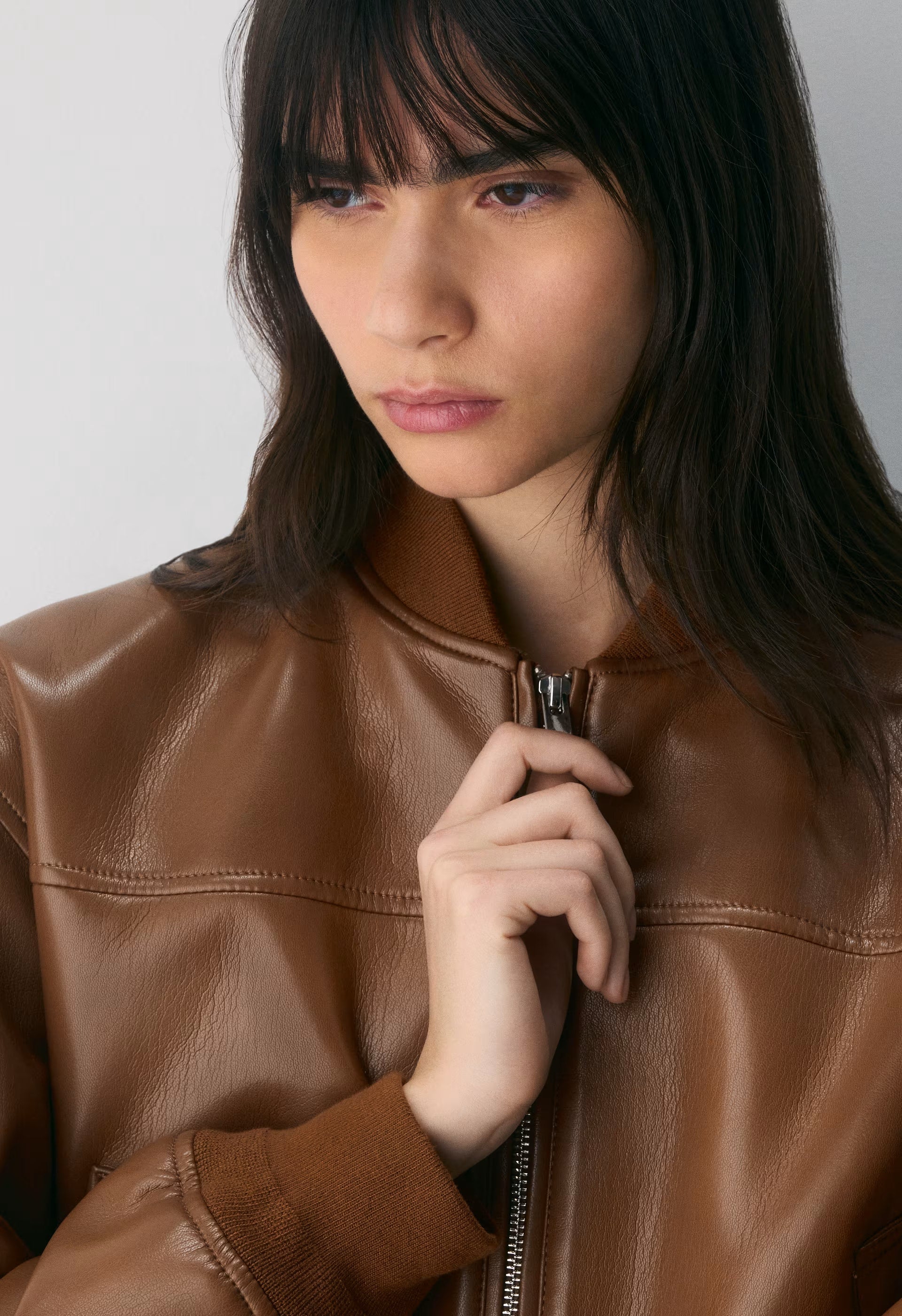 Synergy Bomber - UnReal Leather - CHOCOLATIER BROWN